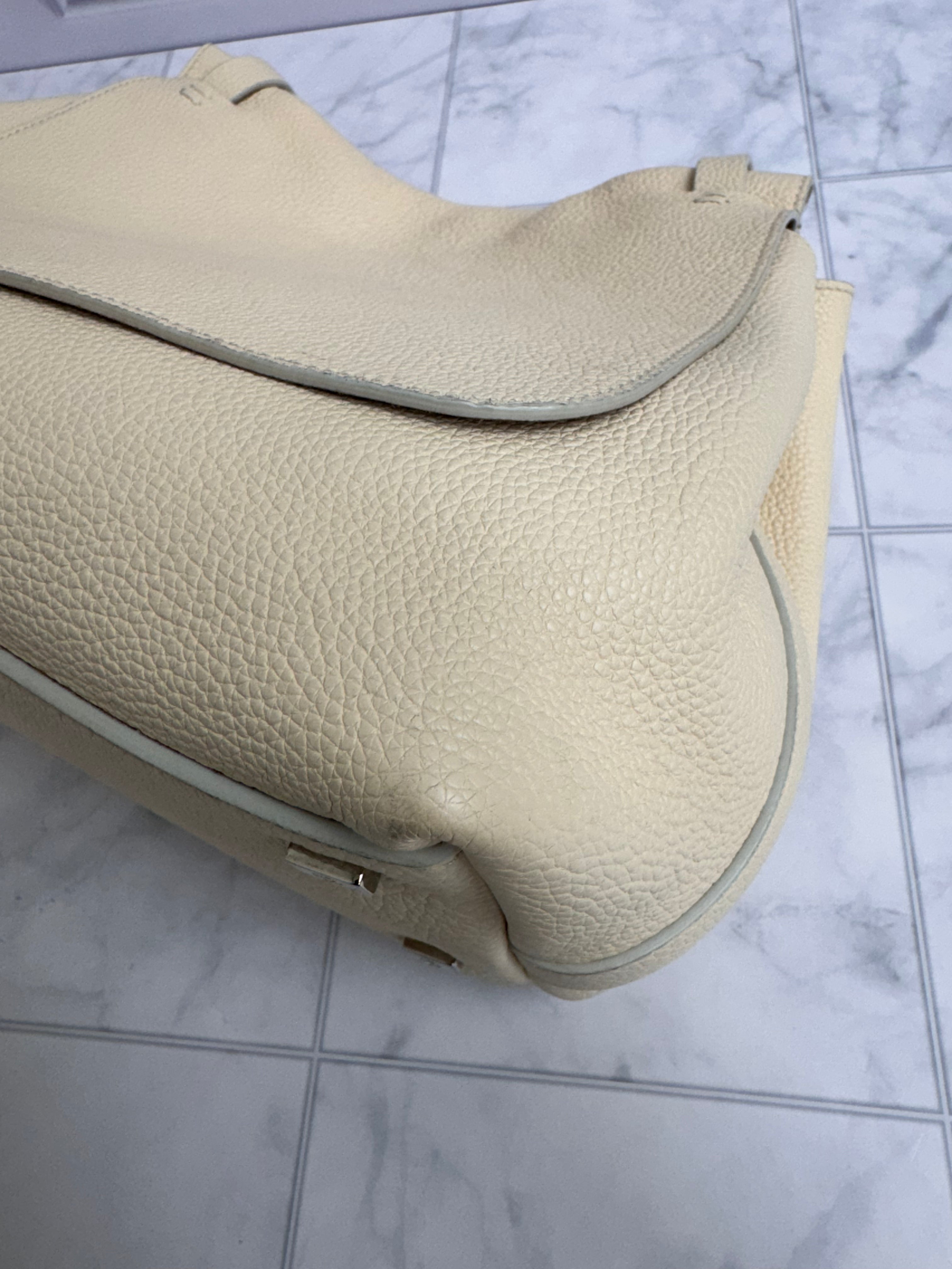 *DONS DROP* The Row Cream Grained Leather Hobo Bag