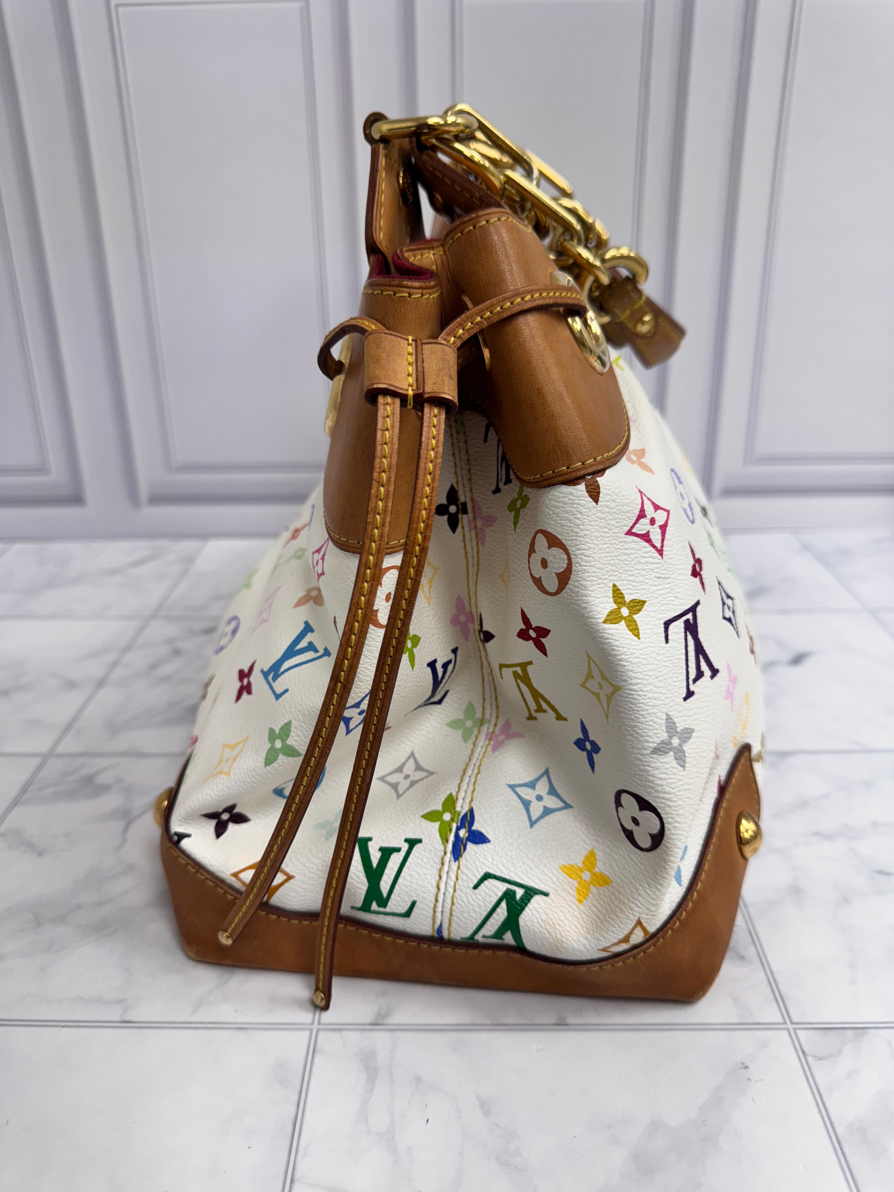 Louis Vuitton White Multicolor Monogram Ursula Bag