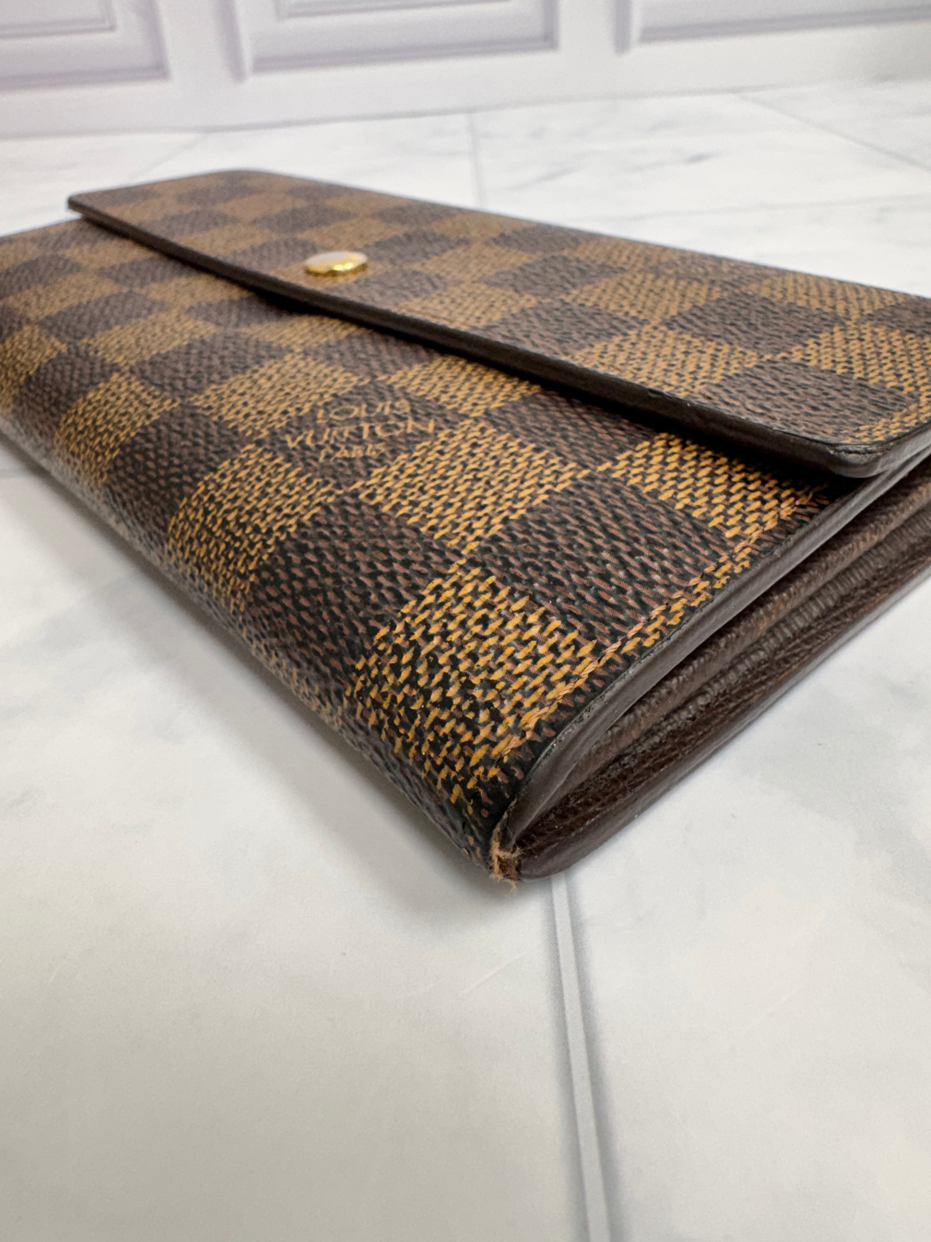 Louis Vuitton Damier Ebene Sarah Wallet