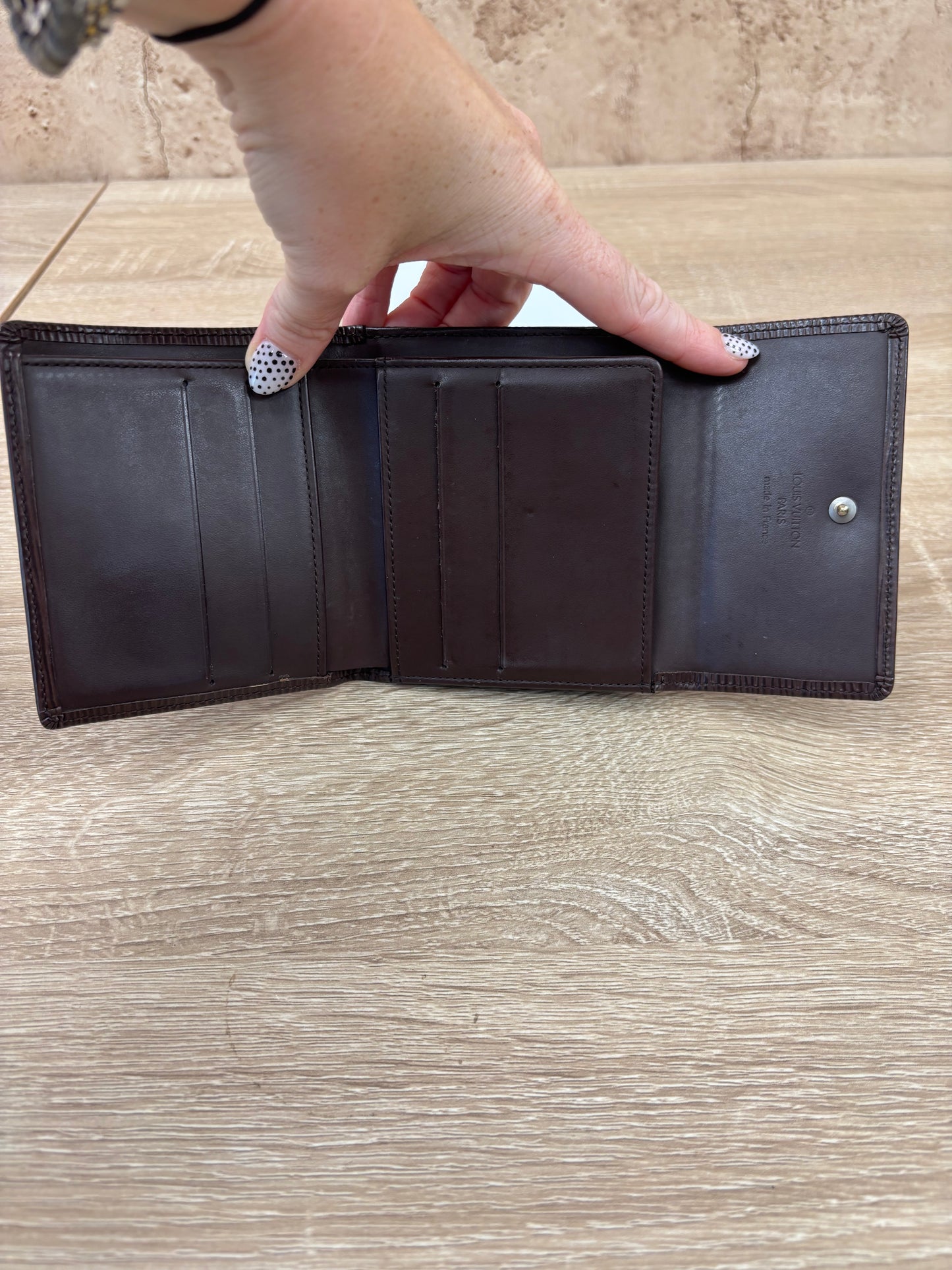 Louis Vuitton Brown Epi Leather Elise Wallet