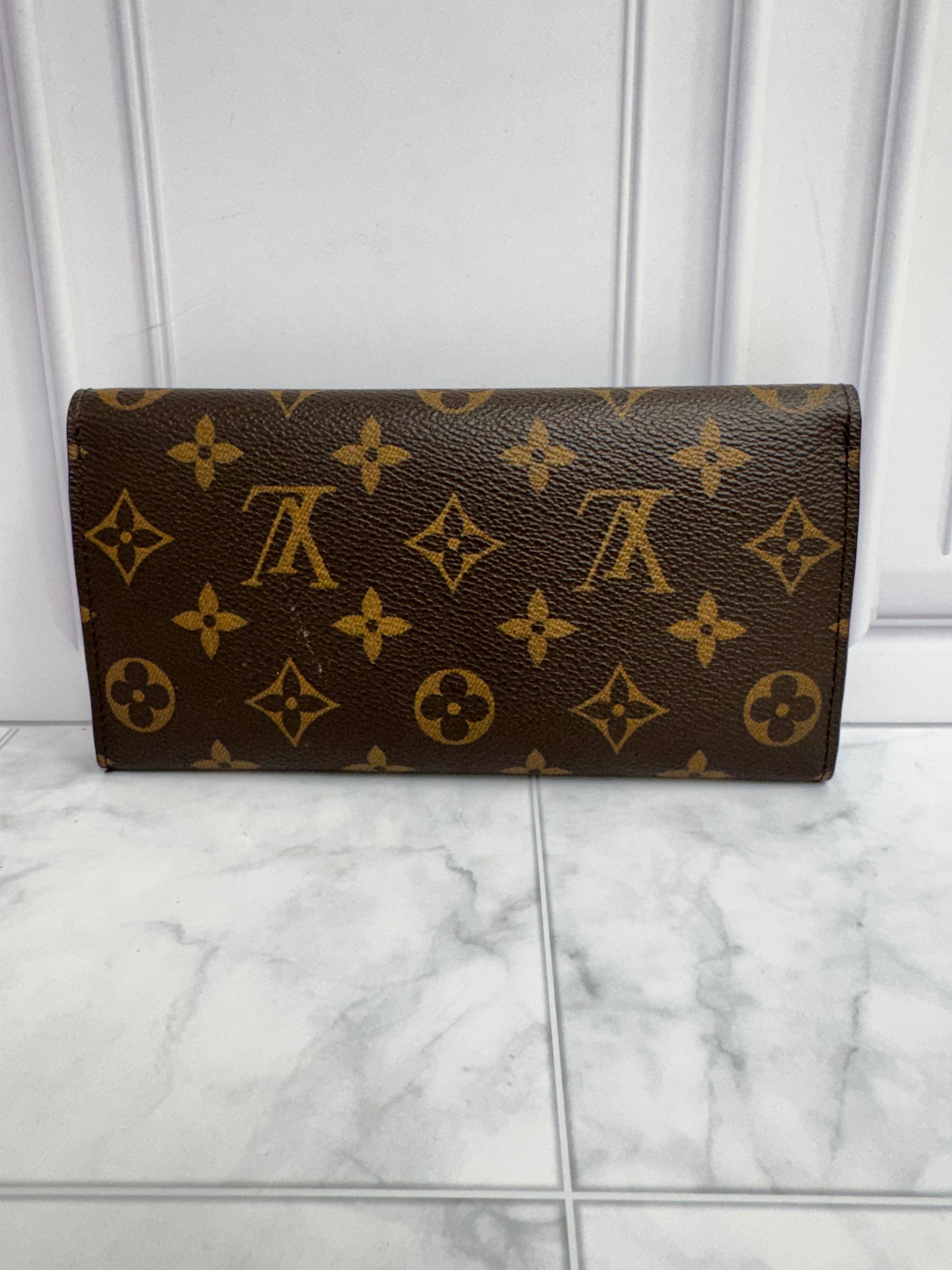 Louis Vuitton Monogram And Fuchsia Josephine Long Wallet