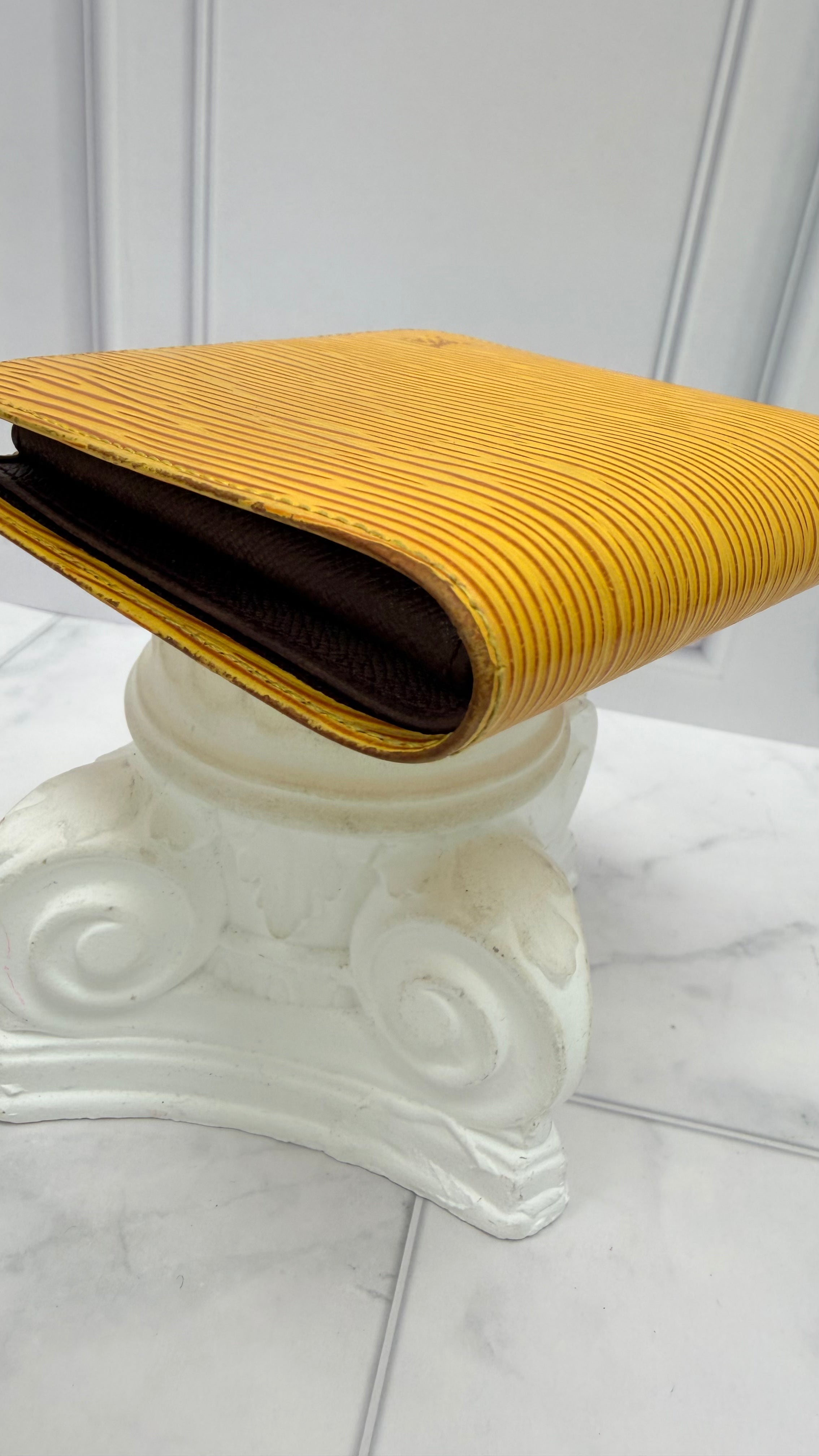 Louis Vuitton Yellow Epi Marco Bifold