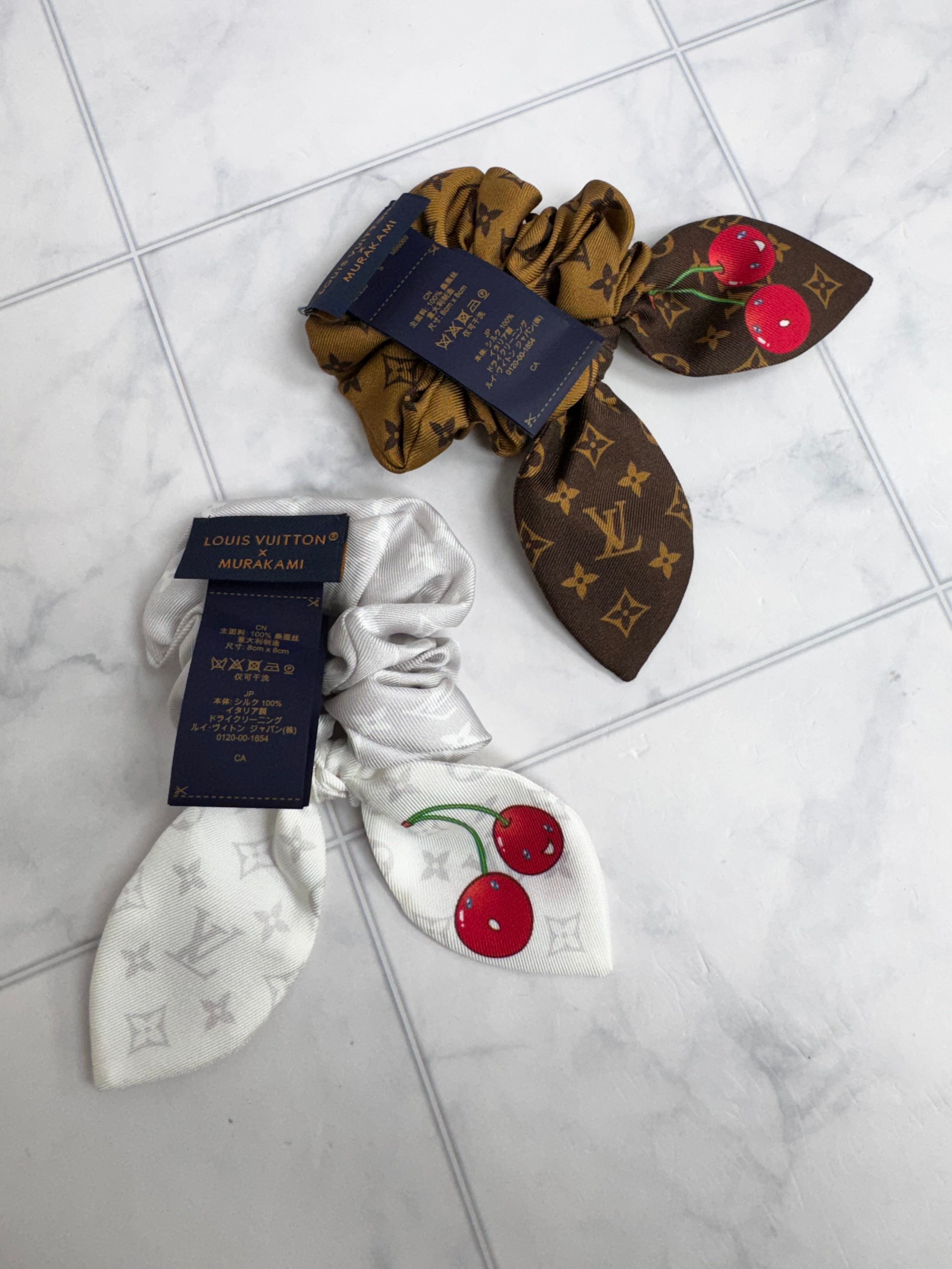 Louis Vuitton Monogram Cerise Set Of Scrunchies