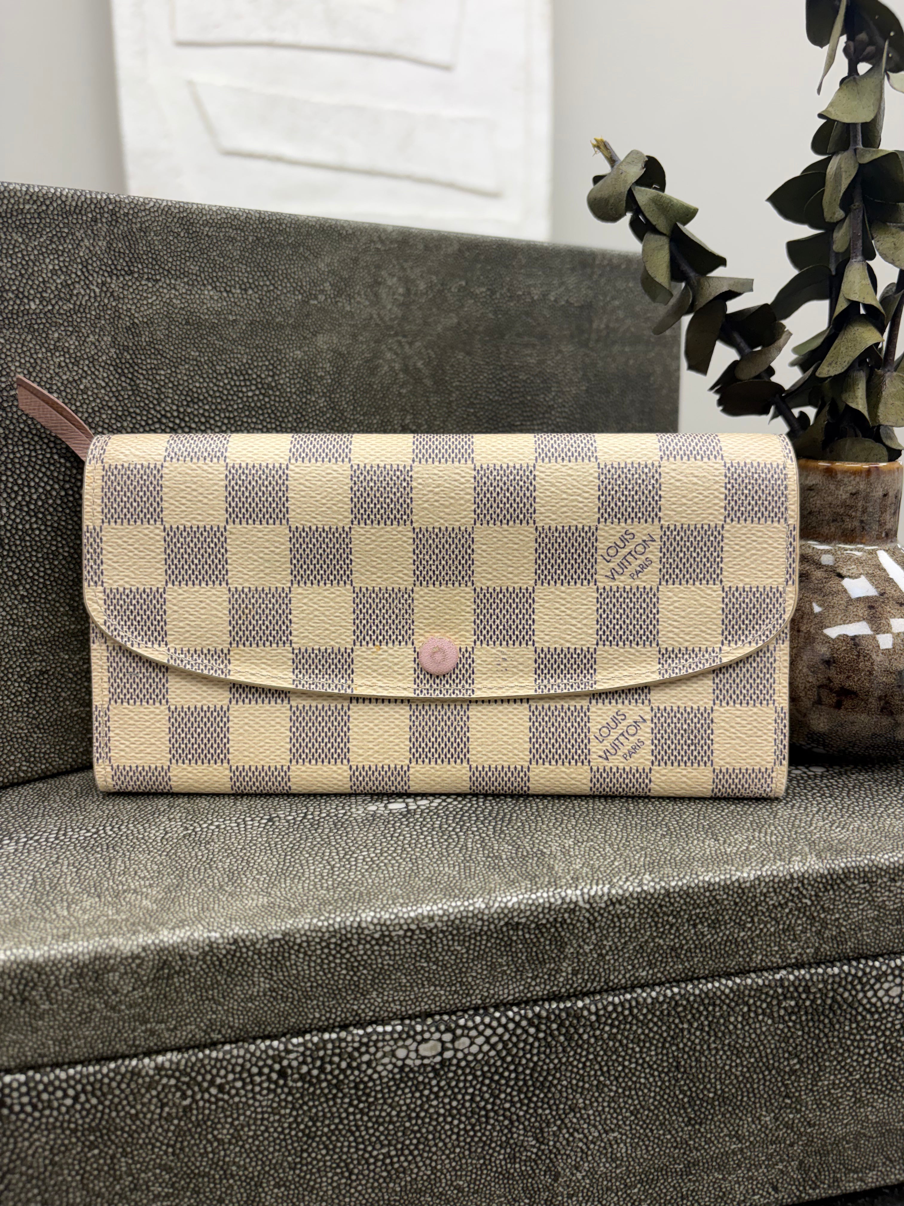 Louis Vuitton Damier Azur & Ballerine Emilie Wallet