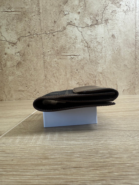 Fendi Brown Zucca Canvas & Leather Compact Wallet
