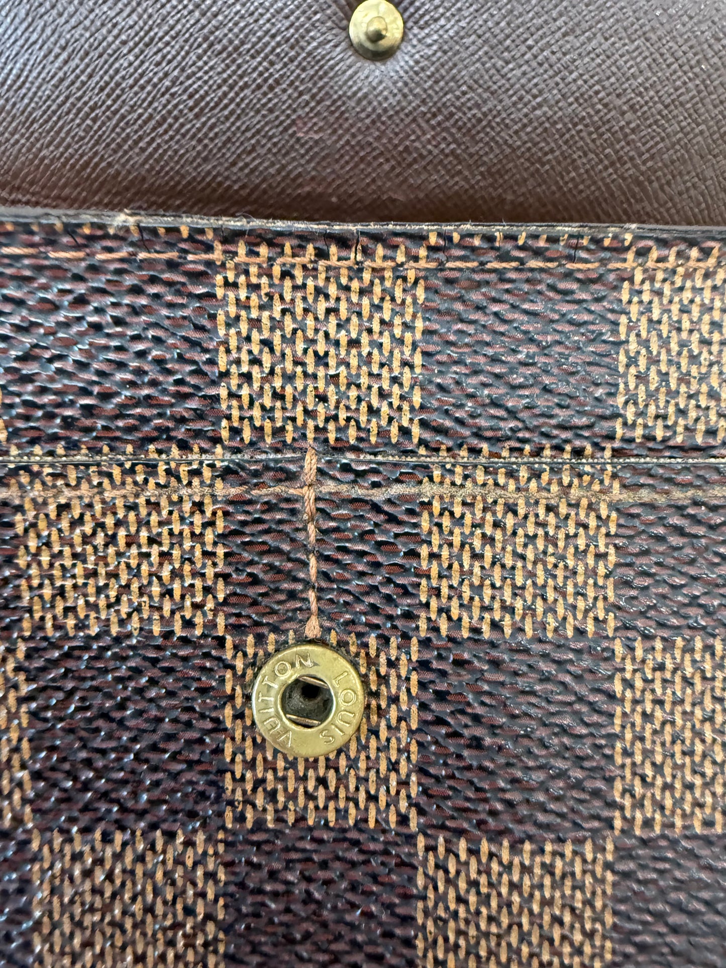 Louis Vuitton Damier Ebene Sarah Wallet