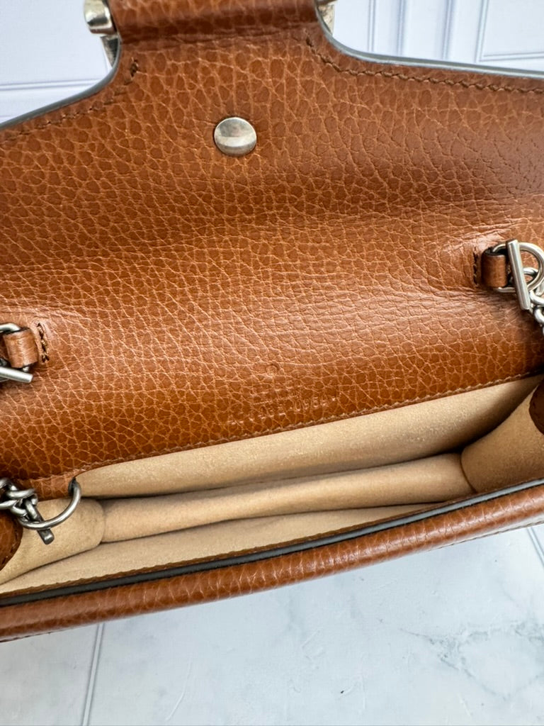 LIKE NEW - Gucci Blue GG Denim Dionysus Super Mini Shoulder Bag