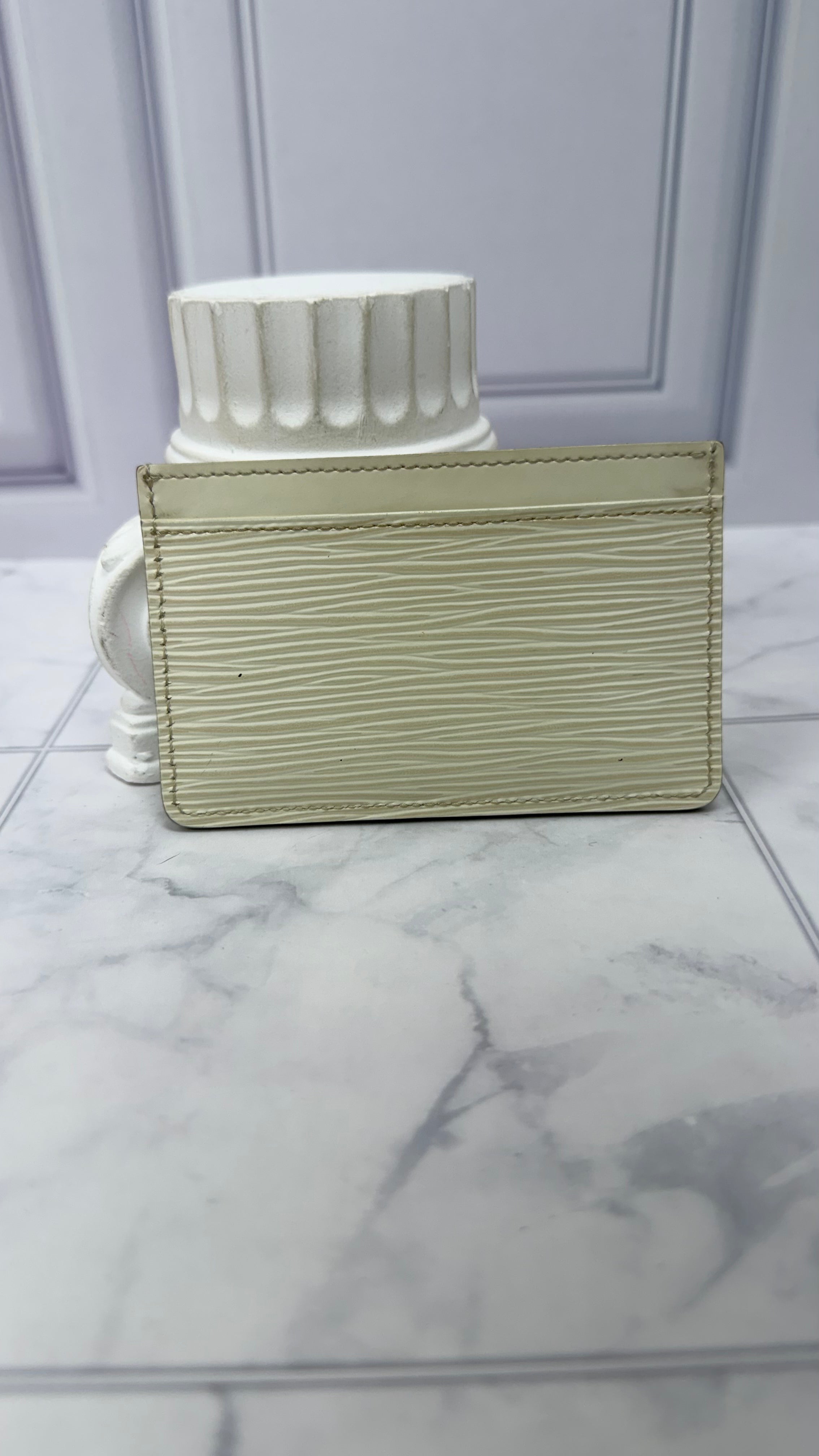 Louis Vuitton Ivory Epi Card Holder