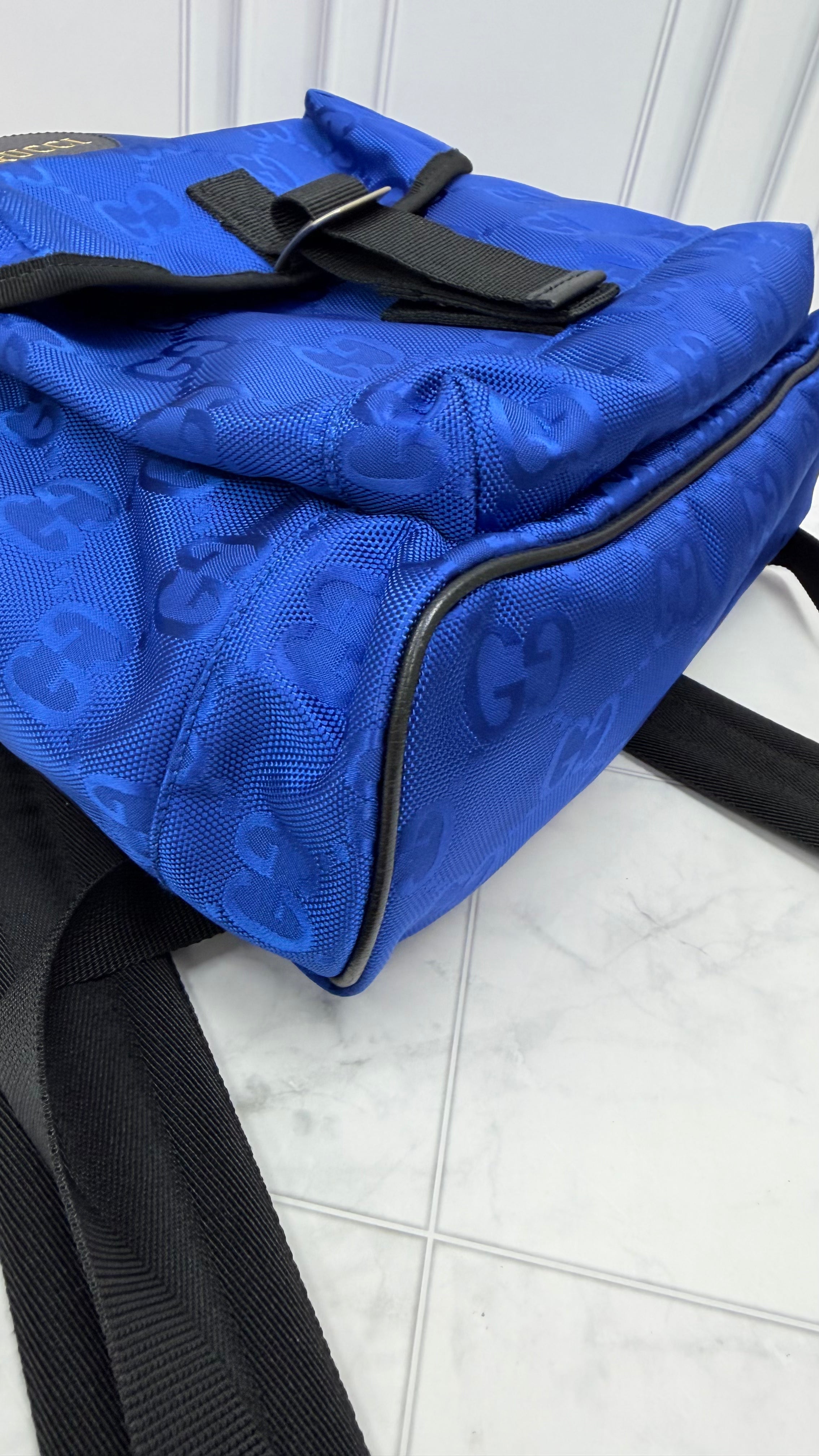 *DONS DROP* Gucci Blue GG Econyl Nylon Off The Grid Backpack