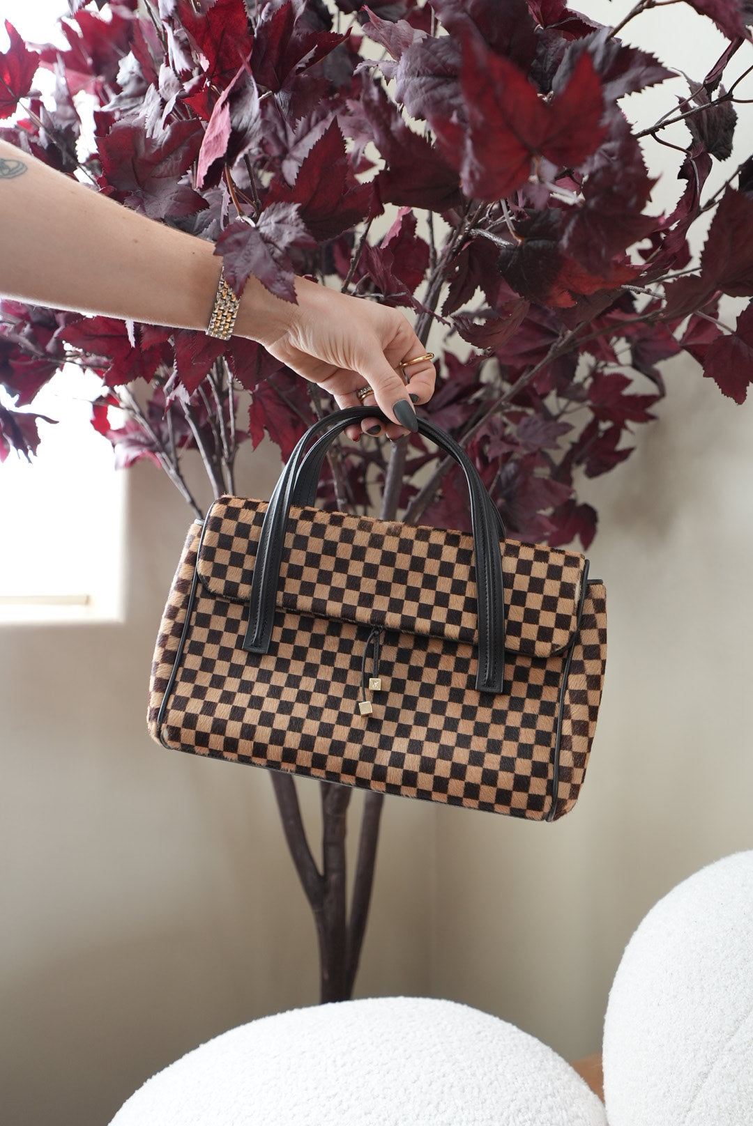 Louis Vuitton Damier Sauvage Lionne Handbag