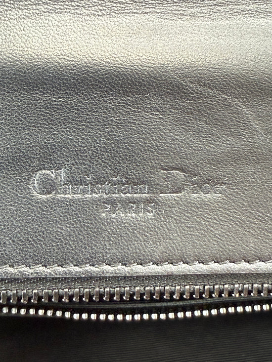 Christian Dior Black Leather Cannage Diorama Flap Bag
