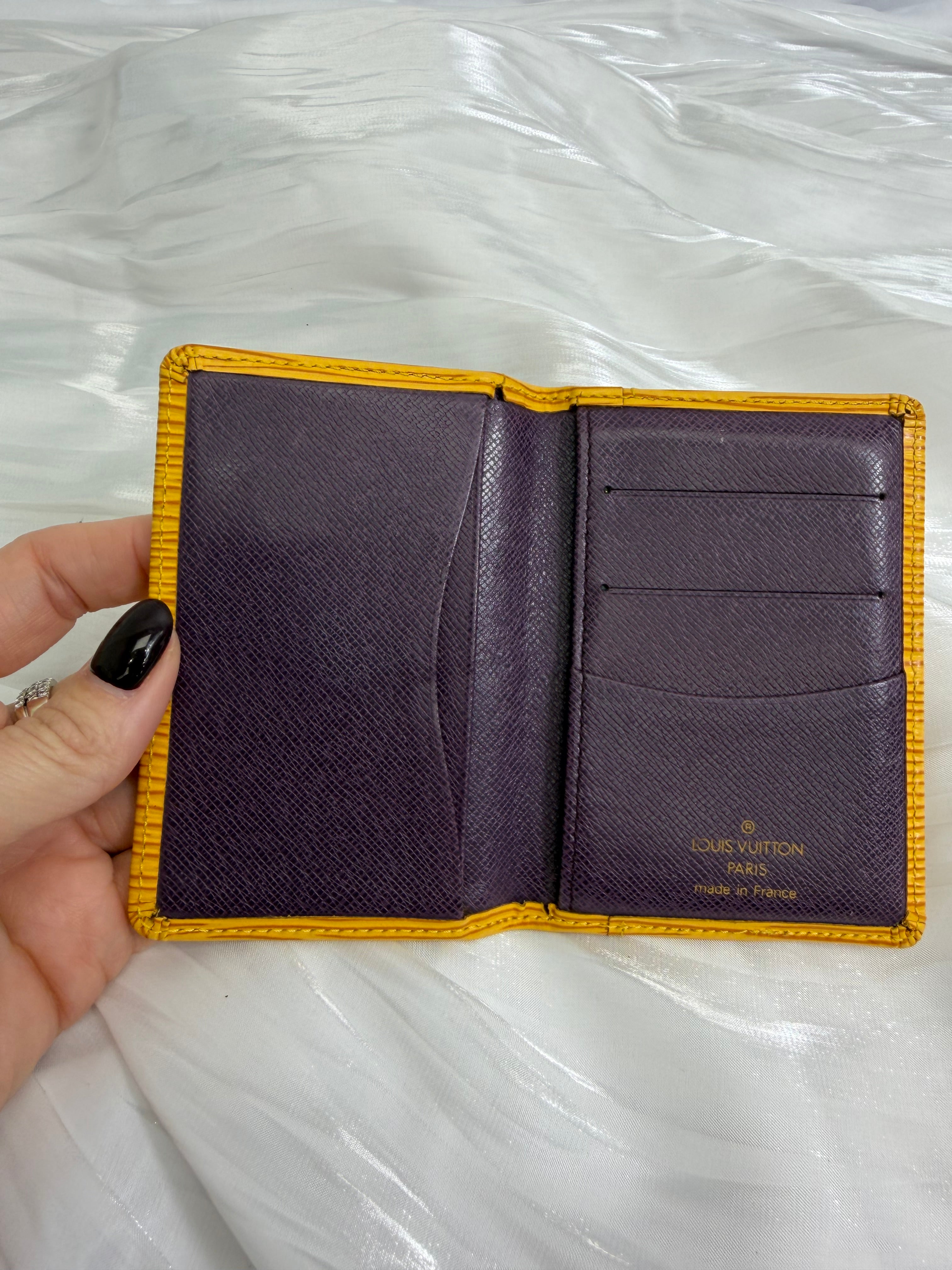 Louis Vuitton Yellow Epi Pocket Organizer