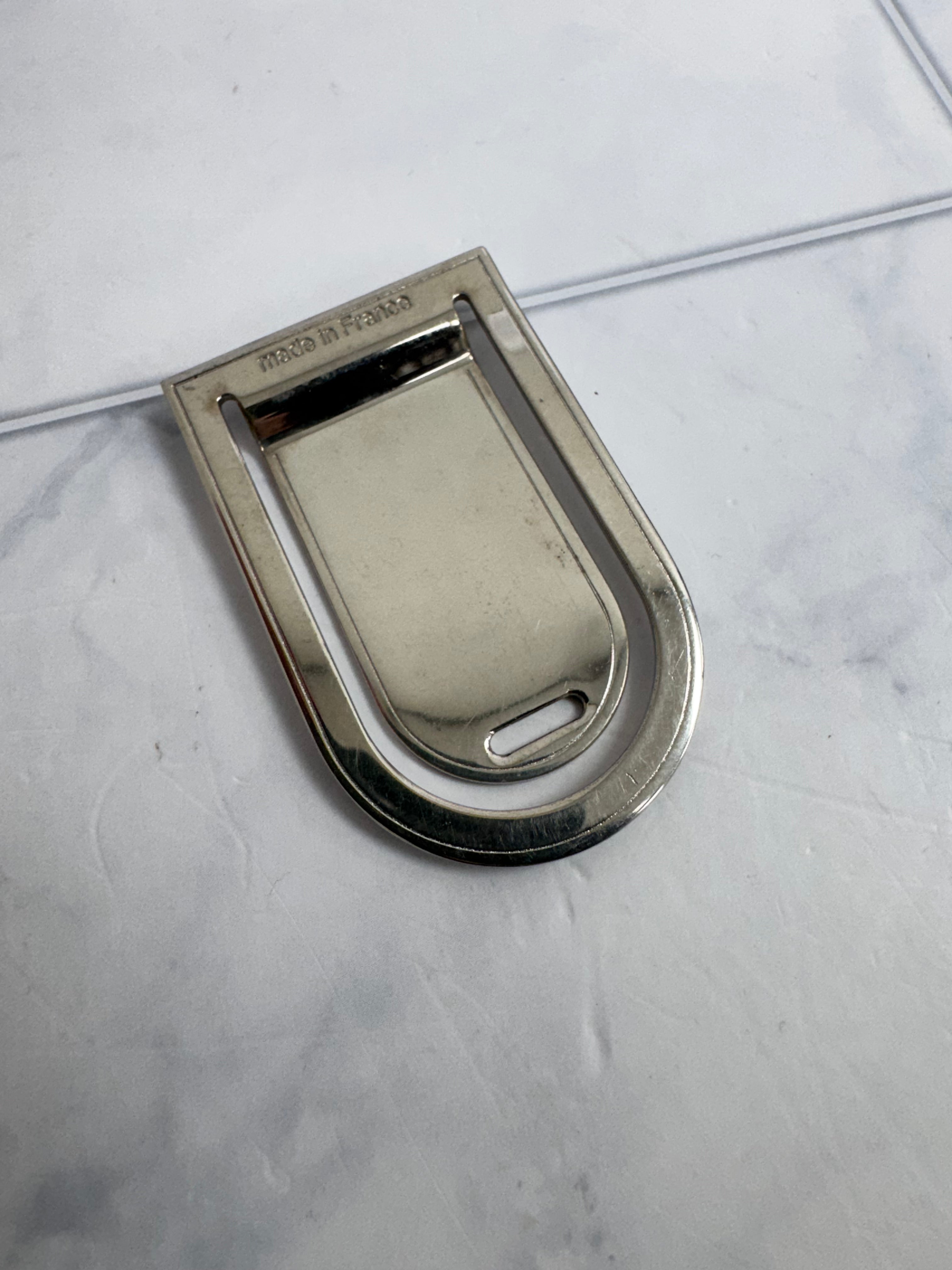 Louis Vuitton Silver Porto Address Money Clip