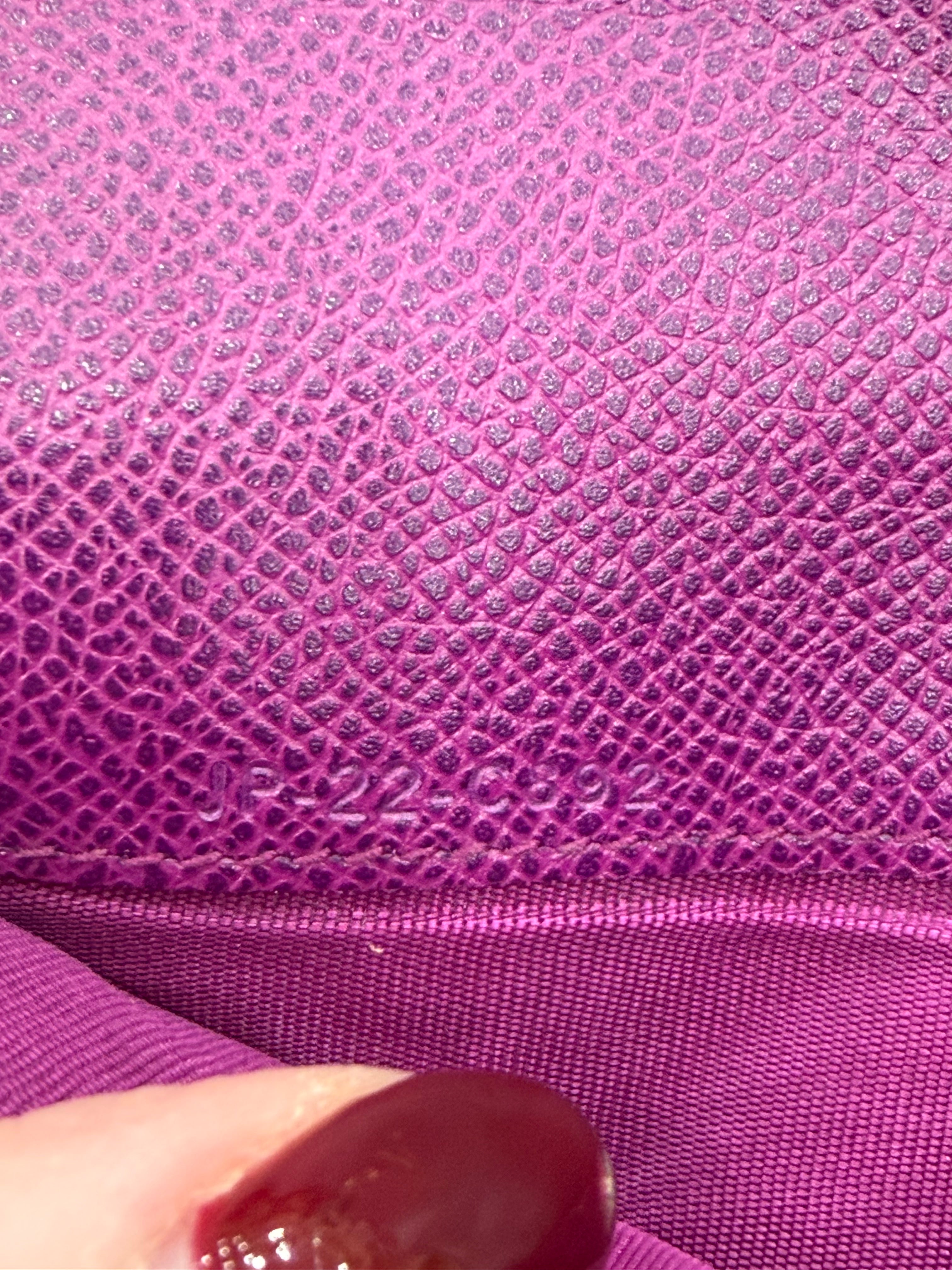 Salvatore Ferragamo Purple Leather Long Wallet