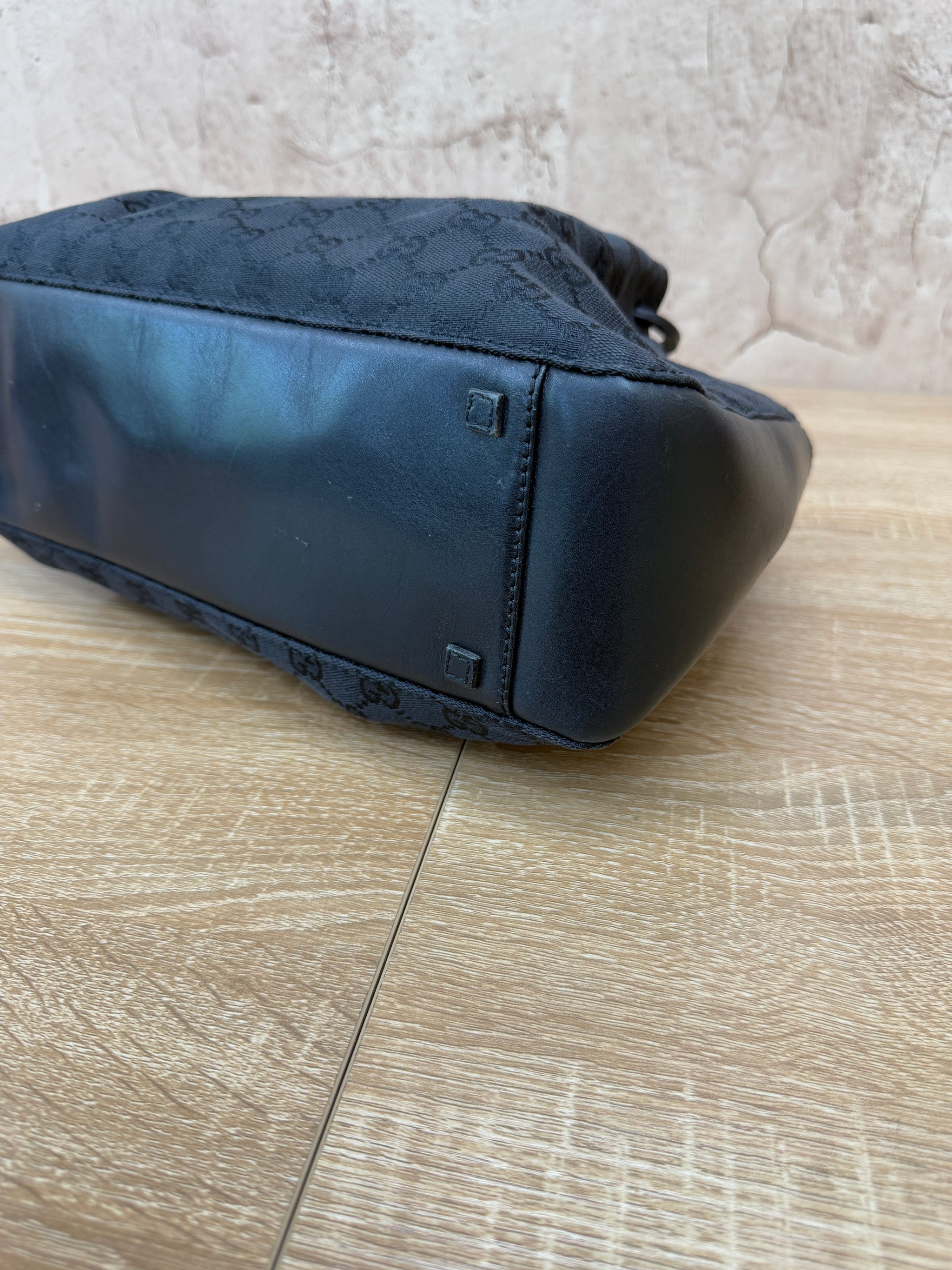 Gucci GG Black Canvas Tote Bag