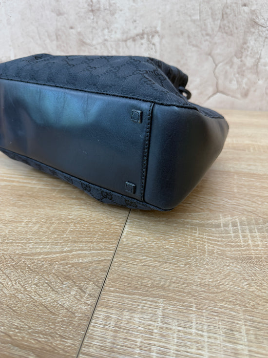 Gucci GG Black Canvas Tote Bag