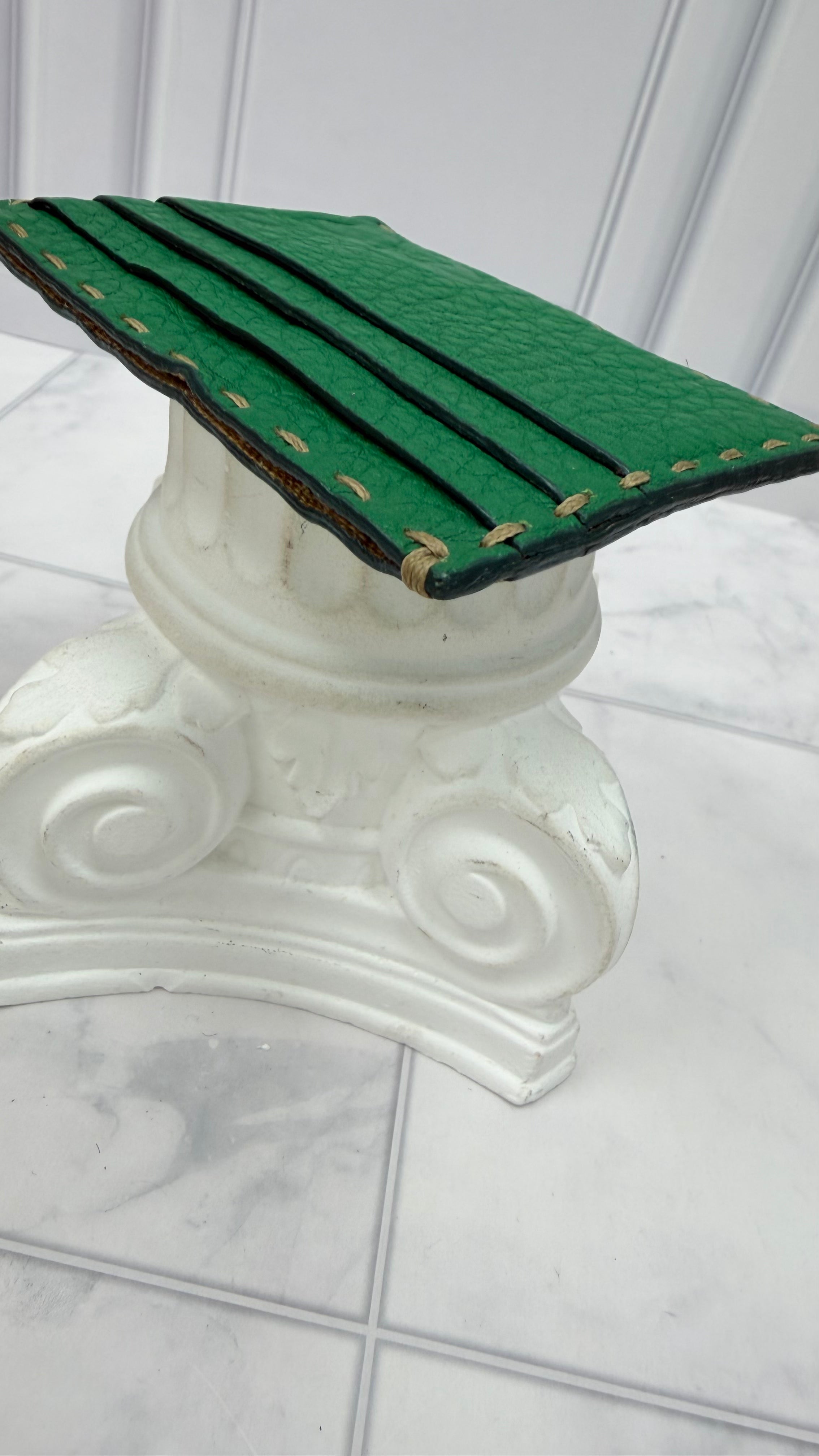 Fendi Green Leather Selleria Card Case