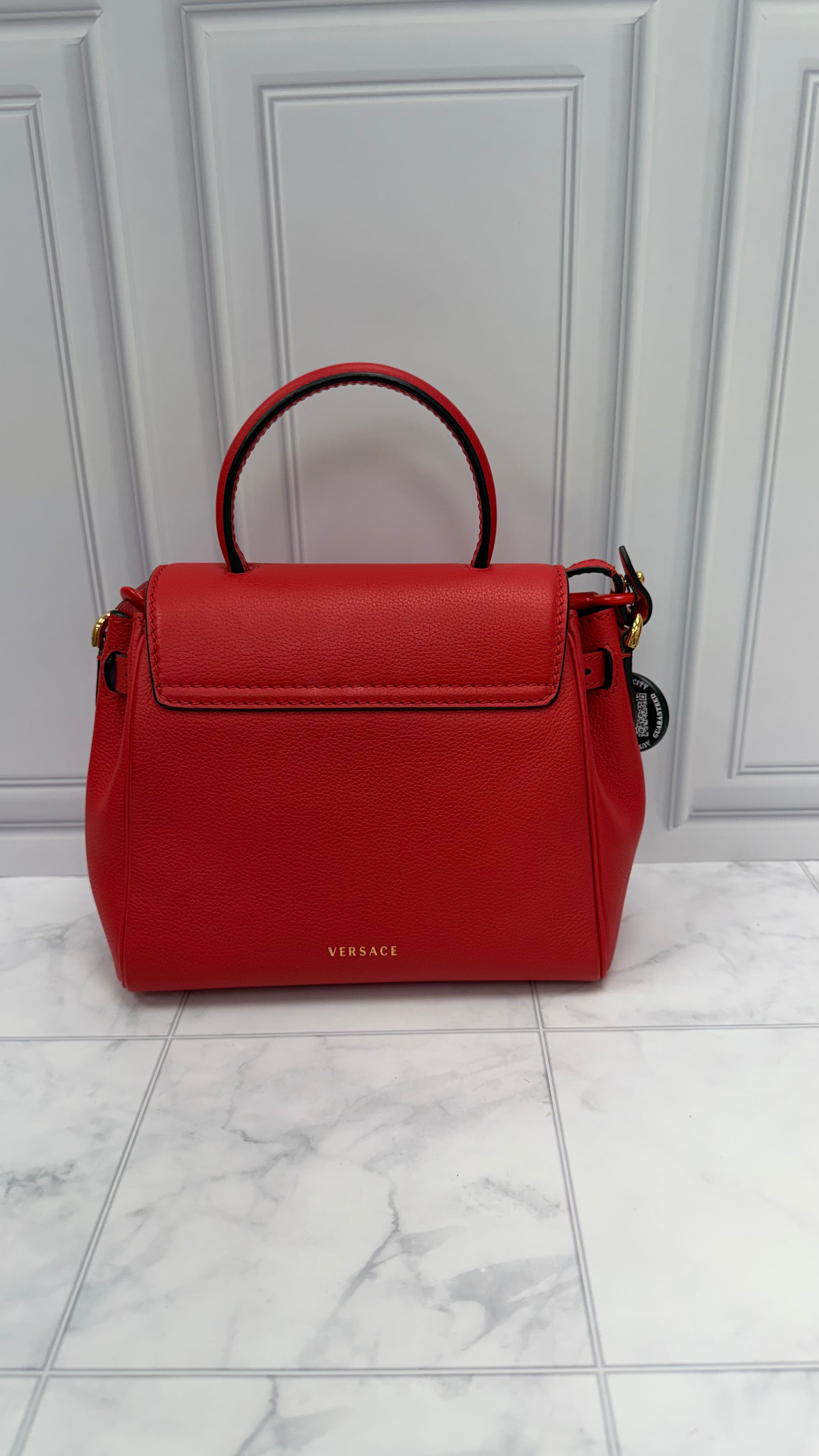*DONS DROP* Versace Red Calfskin Leather Small La Medusa Handbag