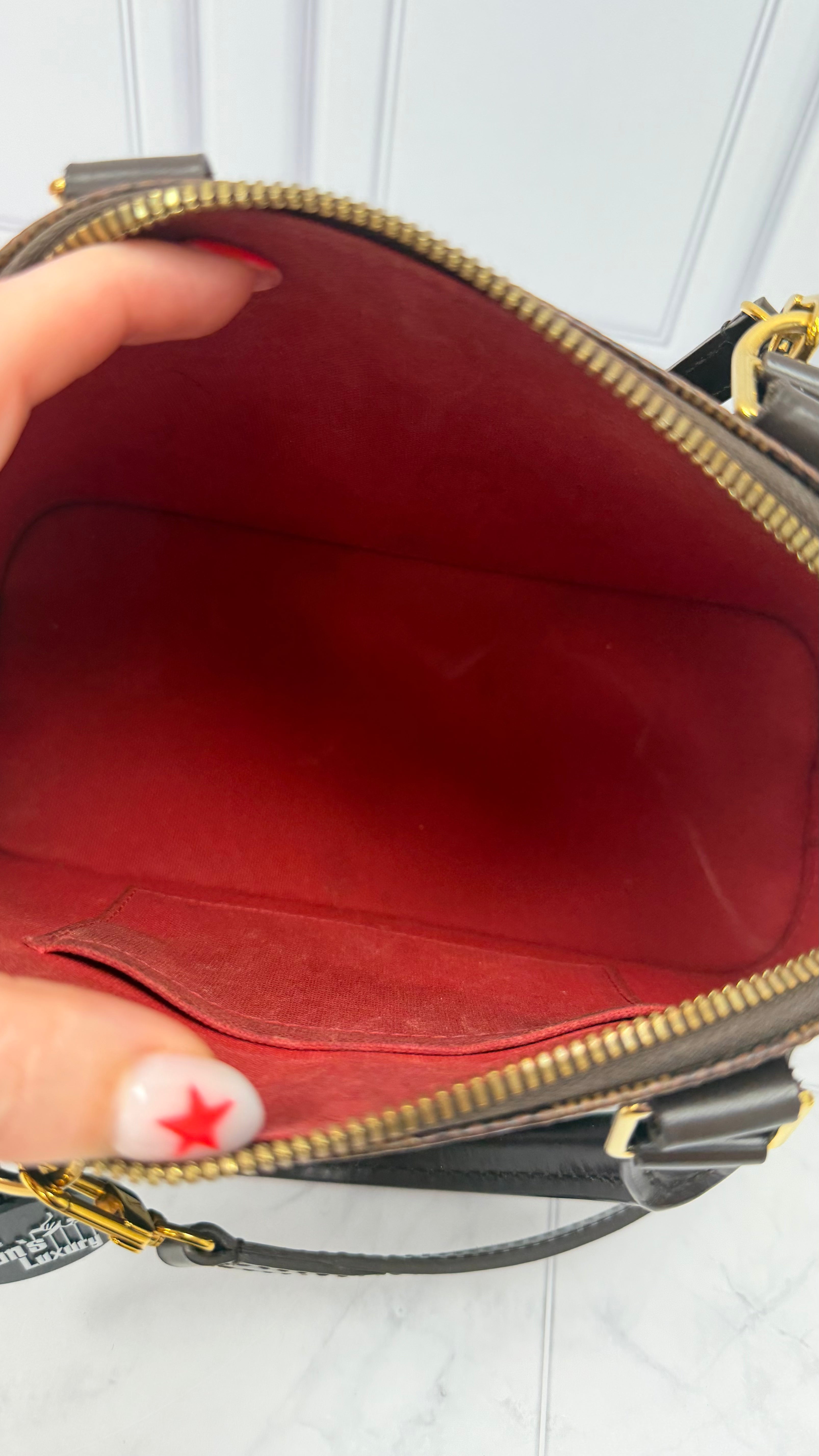 *DONS DROP* Louis Vuitton Damier Ebène Alma BB Handbag