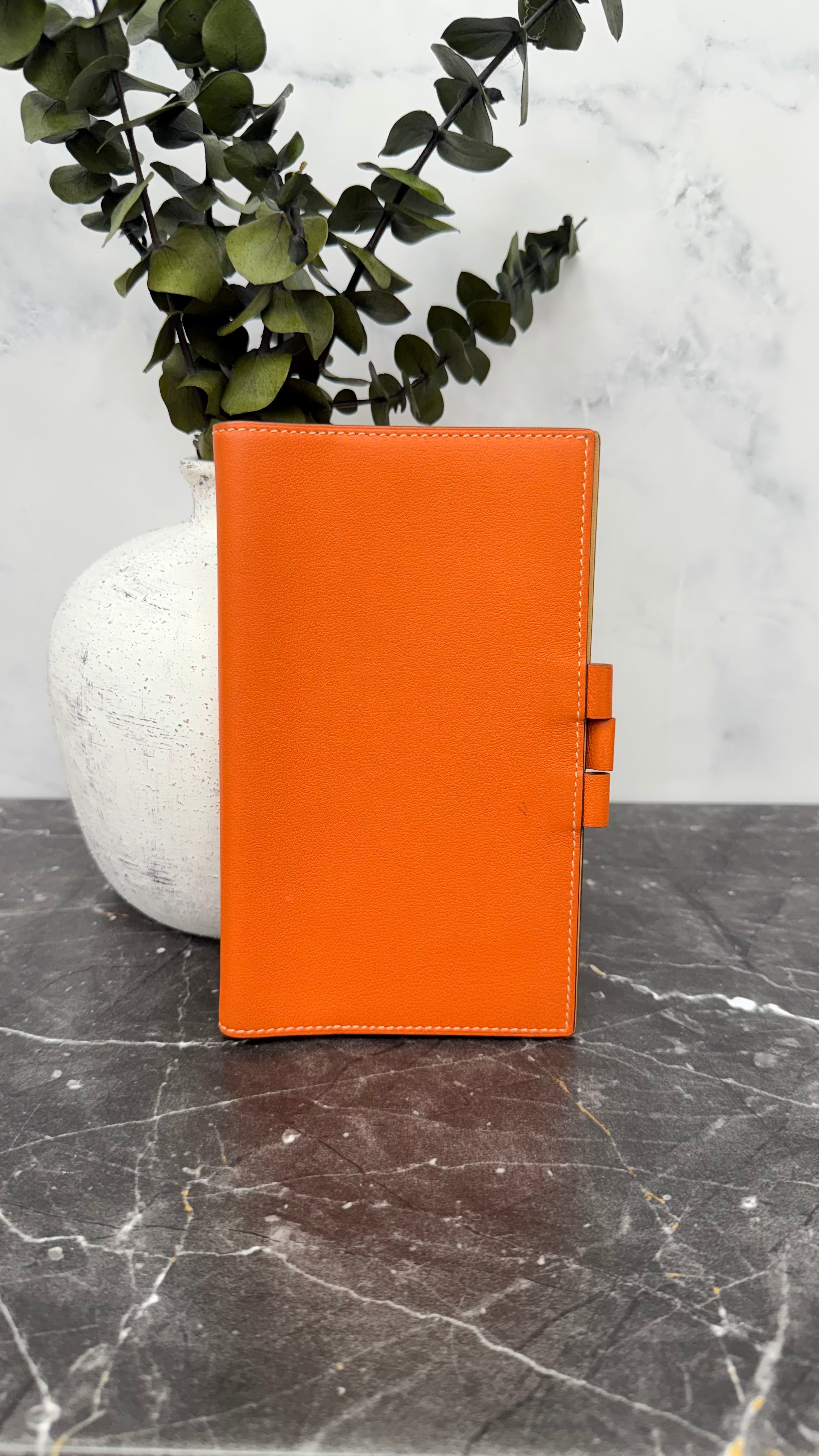 Hermes Orange Swift Leather Agenda Cover