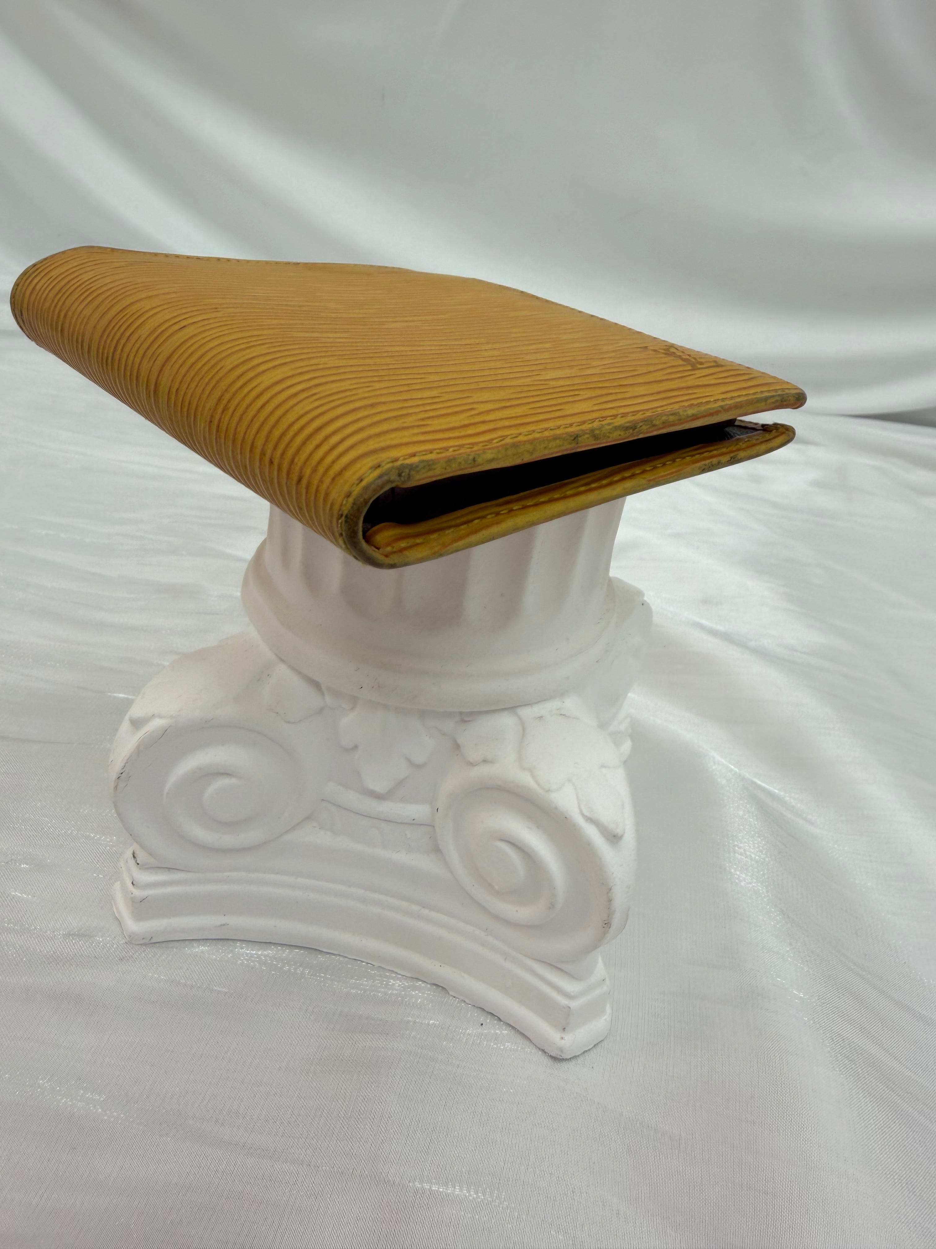 Louis Vuitton Yellow Epi Marco Bifold