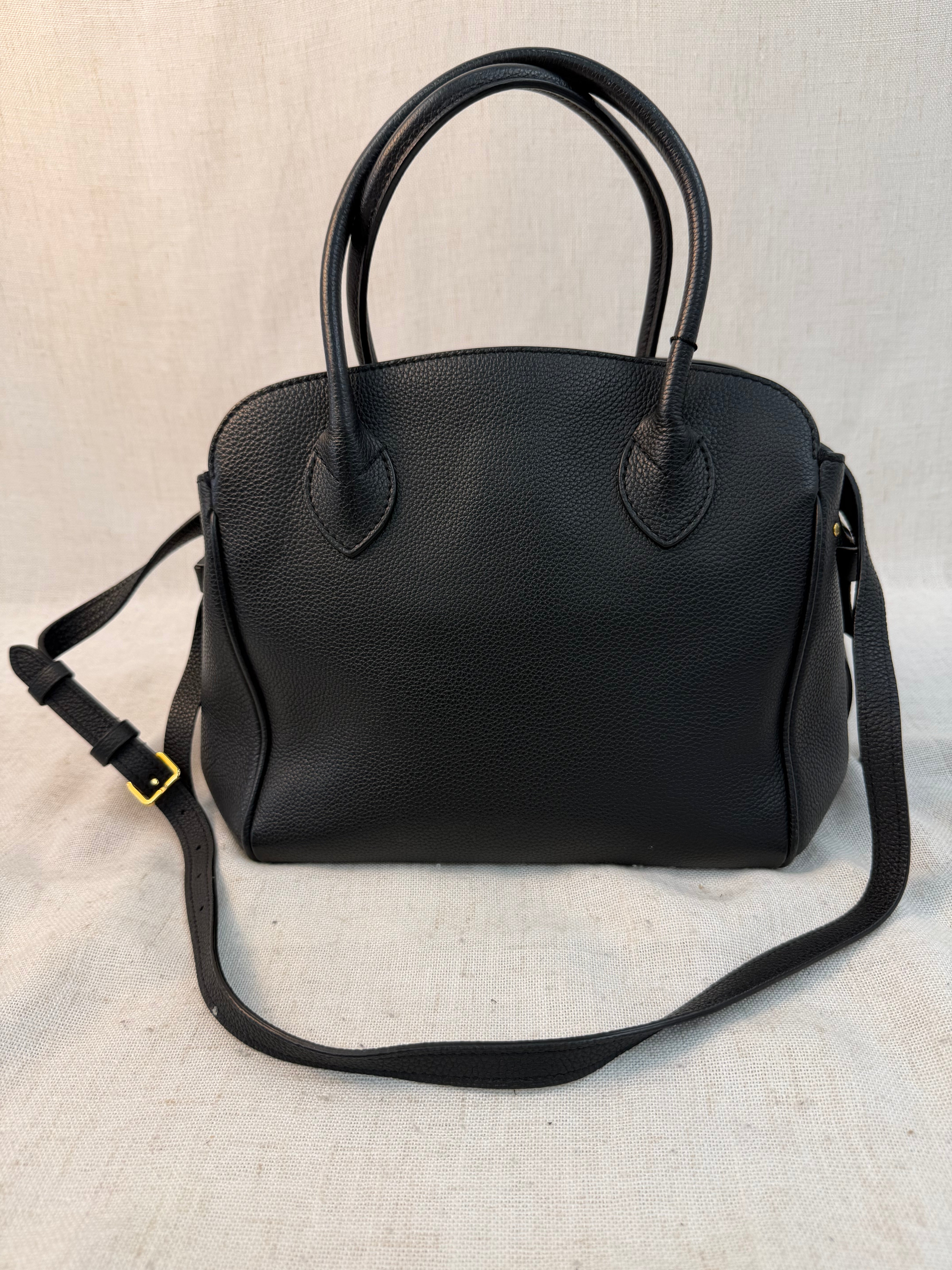 Louis Vuitton Black Leather Milla PM Bag