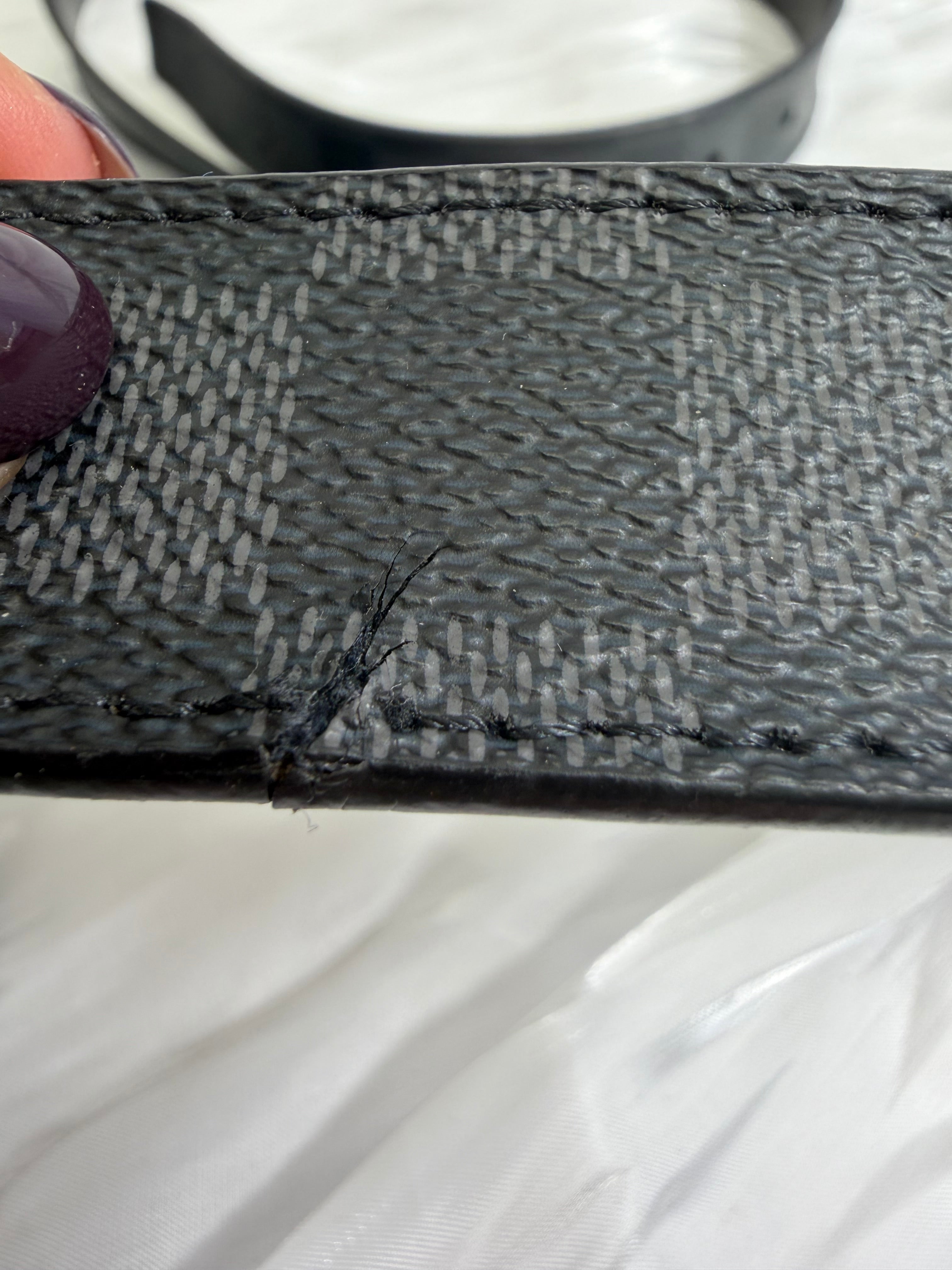Louis Vuitton Damier Graphite Belt 95/38