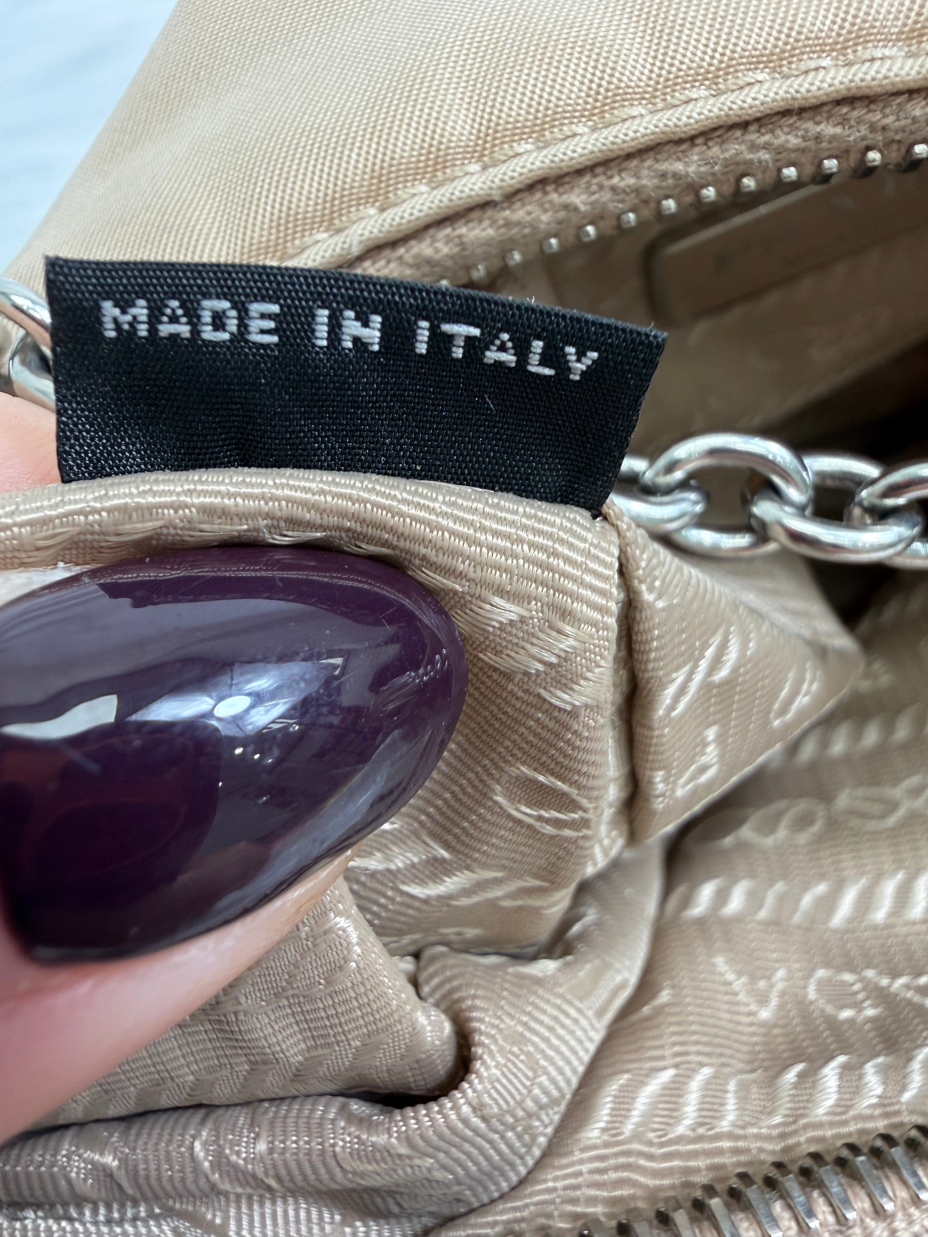 Prada Beige Nylon Re Edition 2005 Crossbody