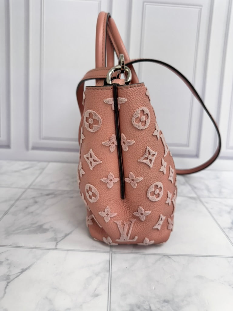 Louis Vuitton Magnolia Pink Monogram Tuffetage Veau Cachemire Tote W BB