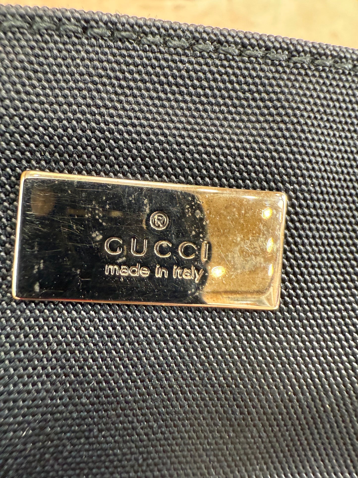 Gucci Black Canvas Tote Bag