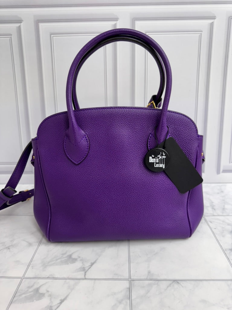 Louis Vuitton Purple Grained Leather Milla Bag MM