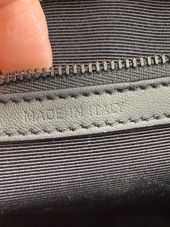 Christian Dior Black Leather Cannage Diorama Flap Bag