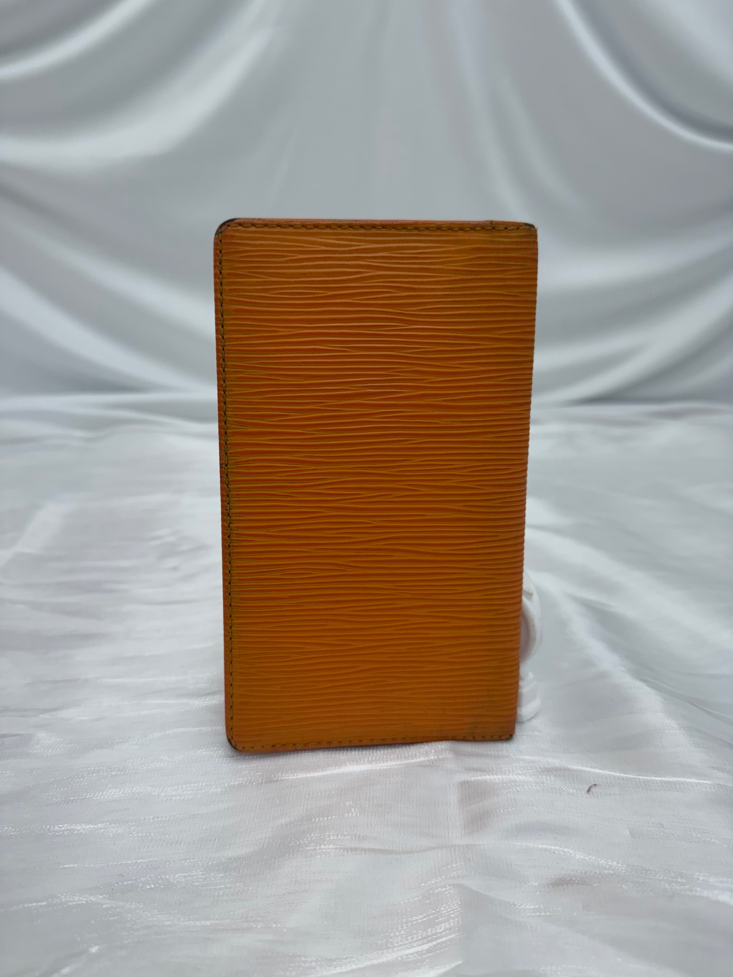 Louis Vuitton Orange Epi Long Wallet
