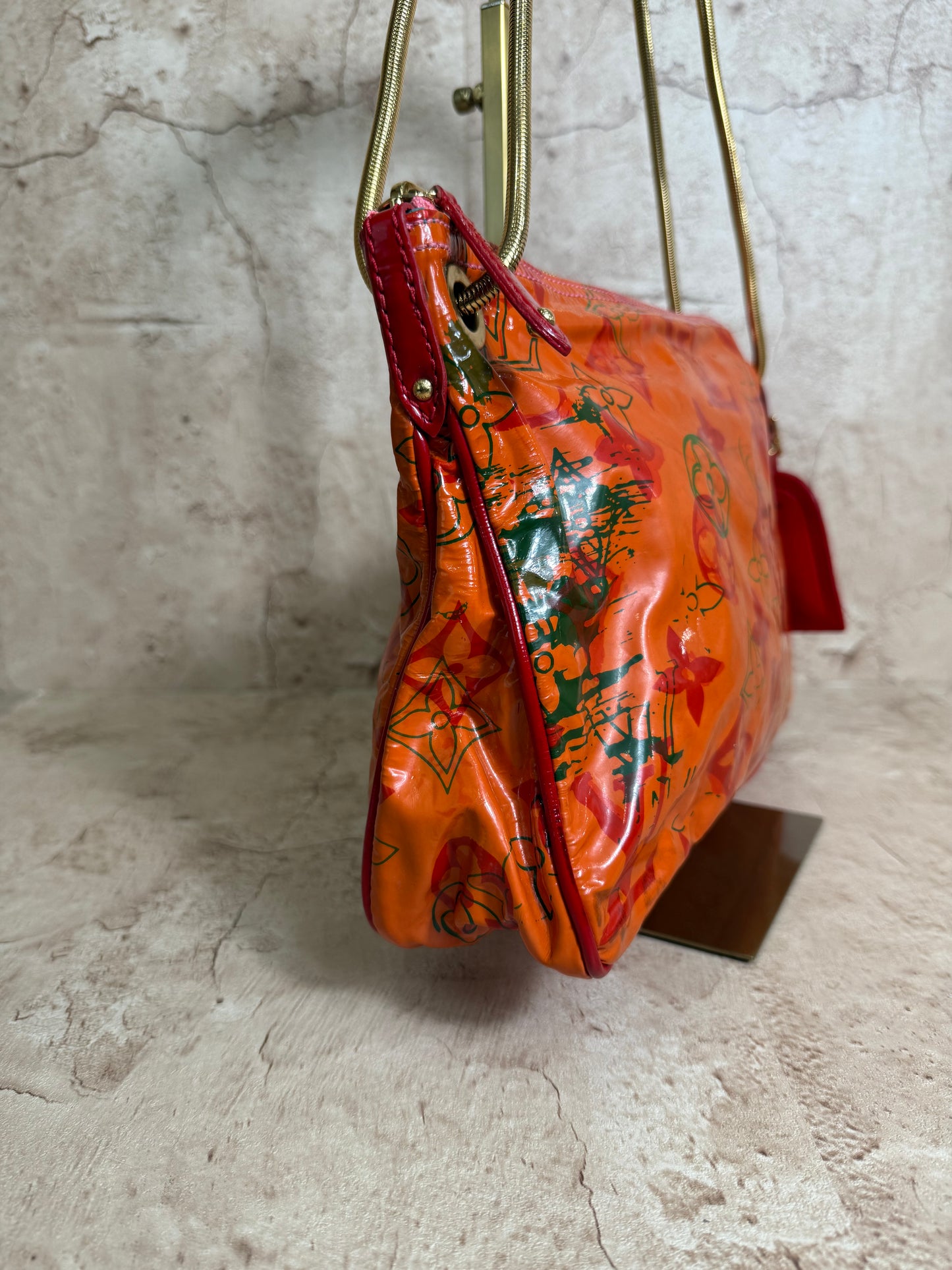 Louis Vuitton X Richard Prince Limited Edition Watercolor Patent Shoulder Bag