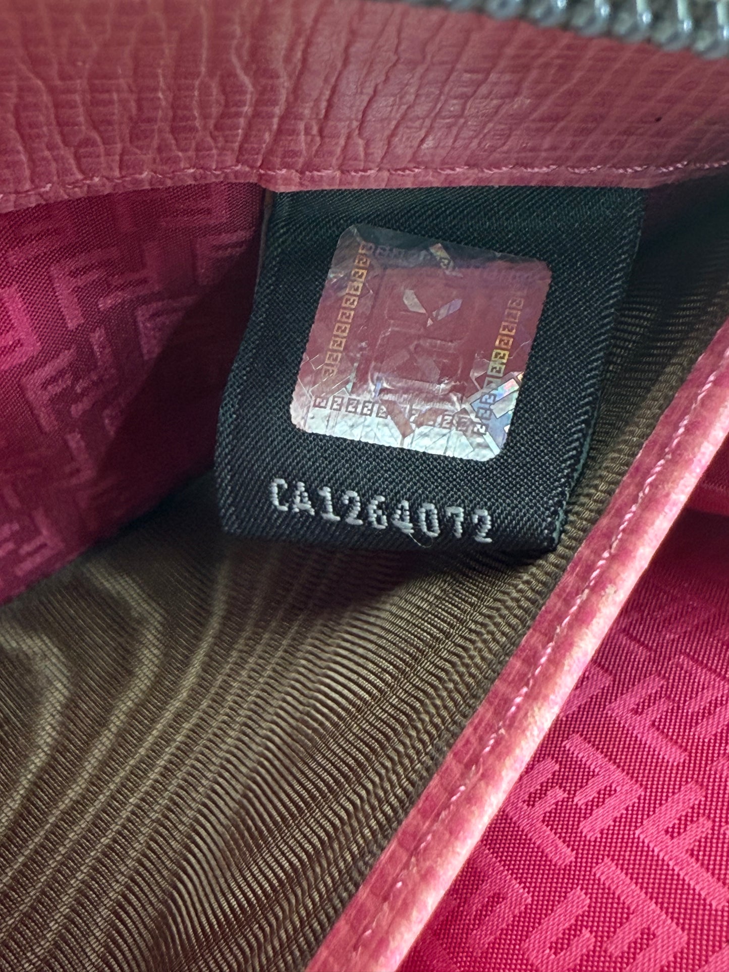 Fendi Zucca Coated Canvas Zippy Wallet