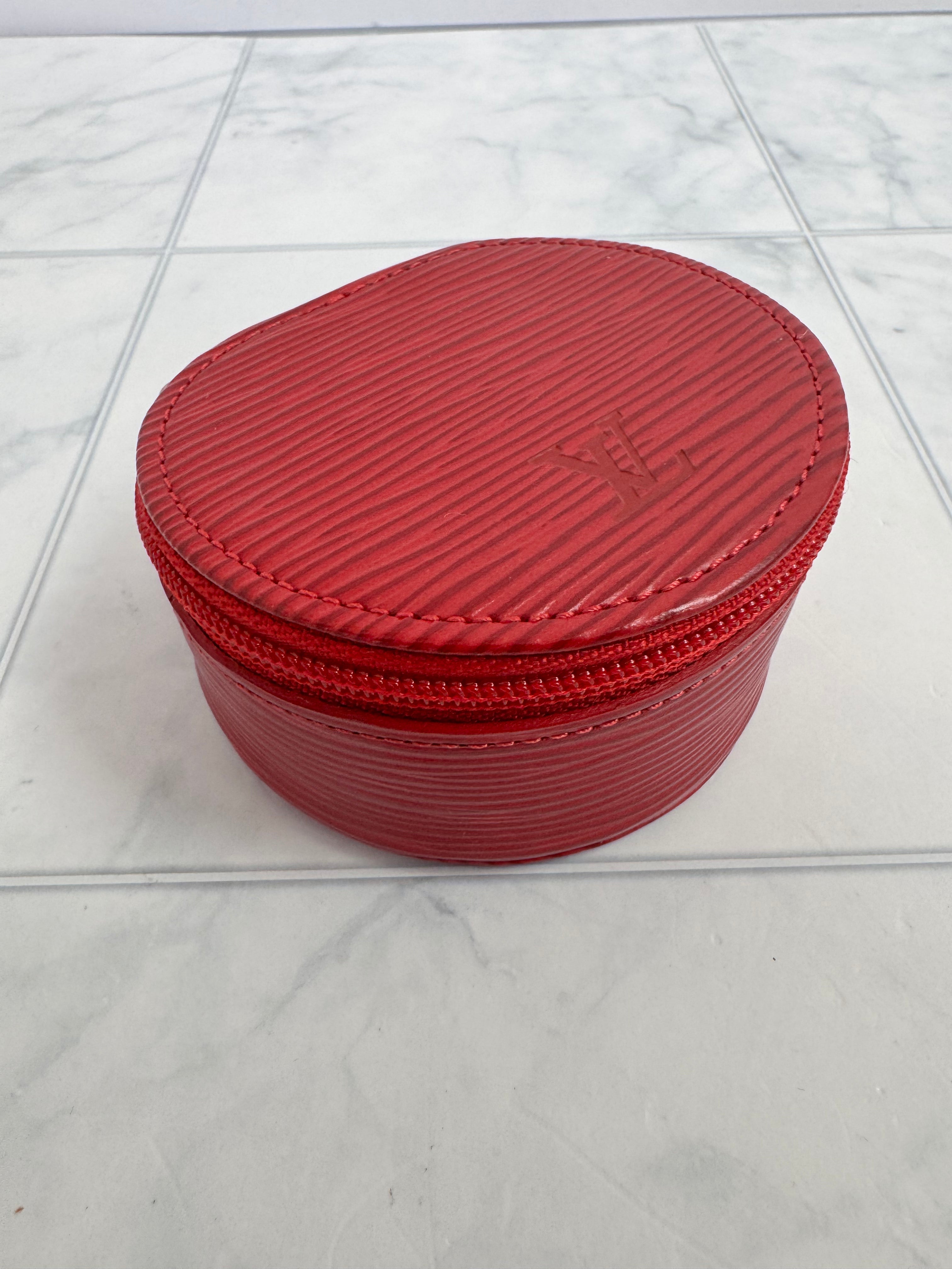 Louis Vuitton Red Epi Ecrin Bijoux Jewelry Case