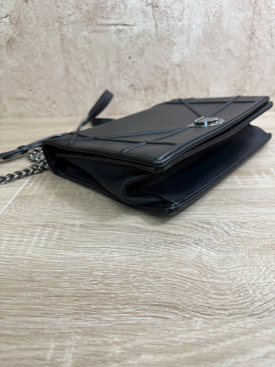 Christian Dior Black Leather Cannage Diorama Flap Bag