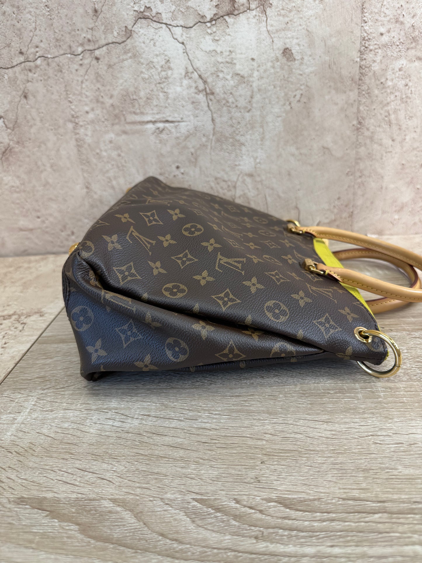 Louis Vuitton Monogram Yellow Trim Pallas Bag