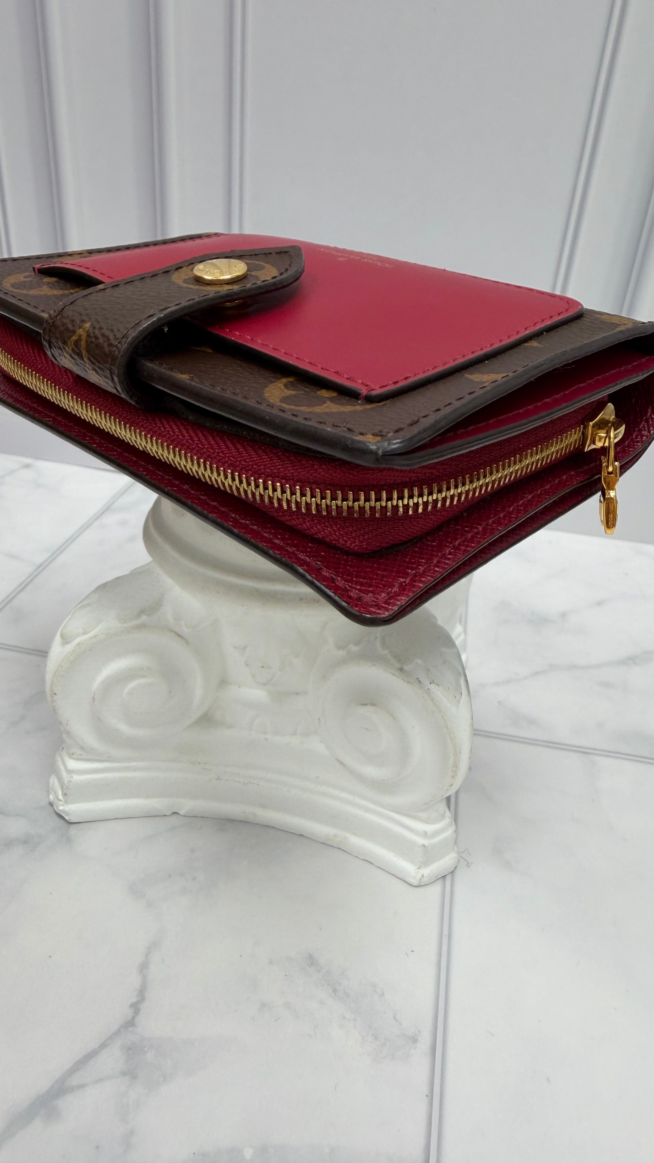 Louis Vuitton Monogram & Fuchsia Juliet Bifold Wallet
