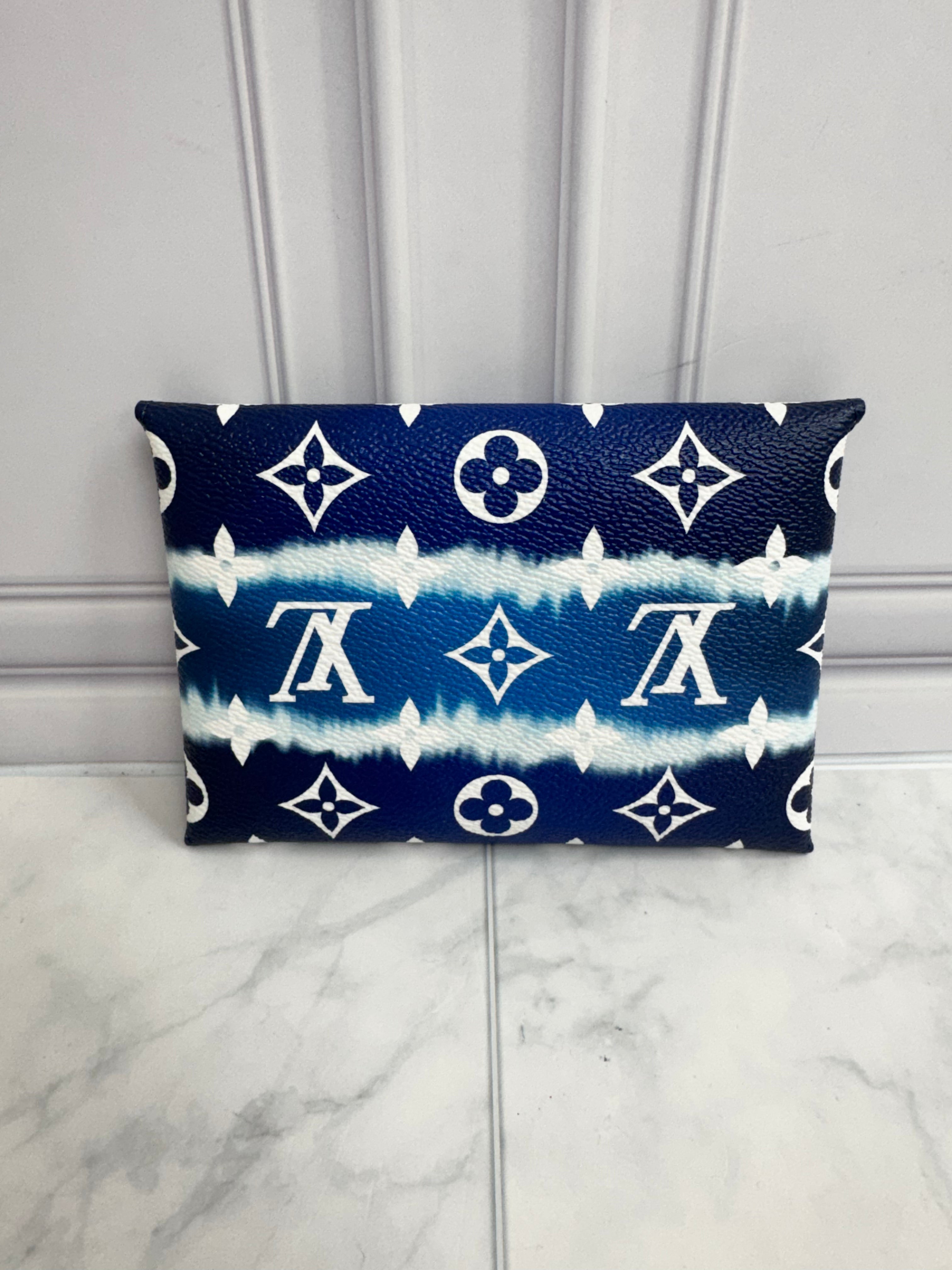 BRAND NEW - Louis Vuitton Blue Escale Monogram Medium Kirigami Pochette