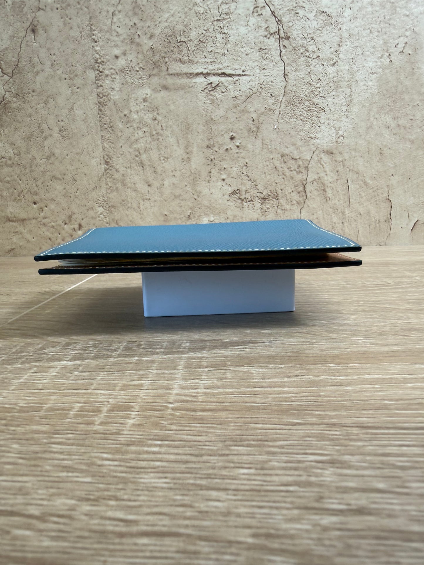Hermes Blue Leather Agenda Cover