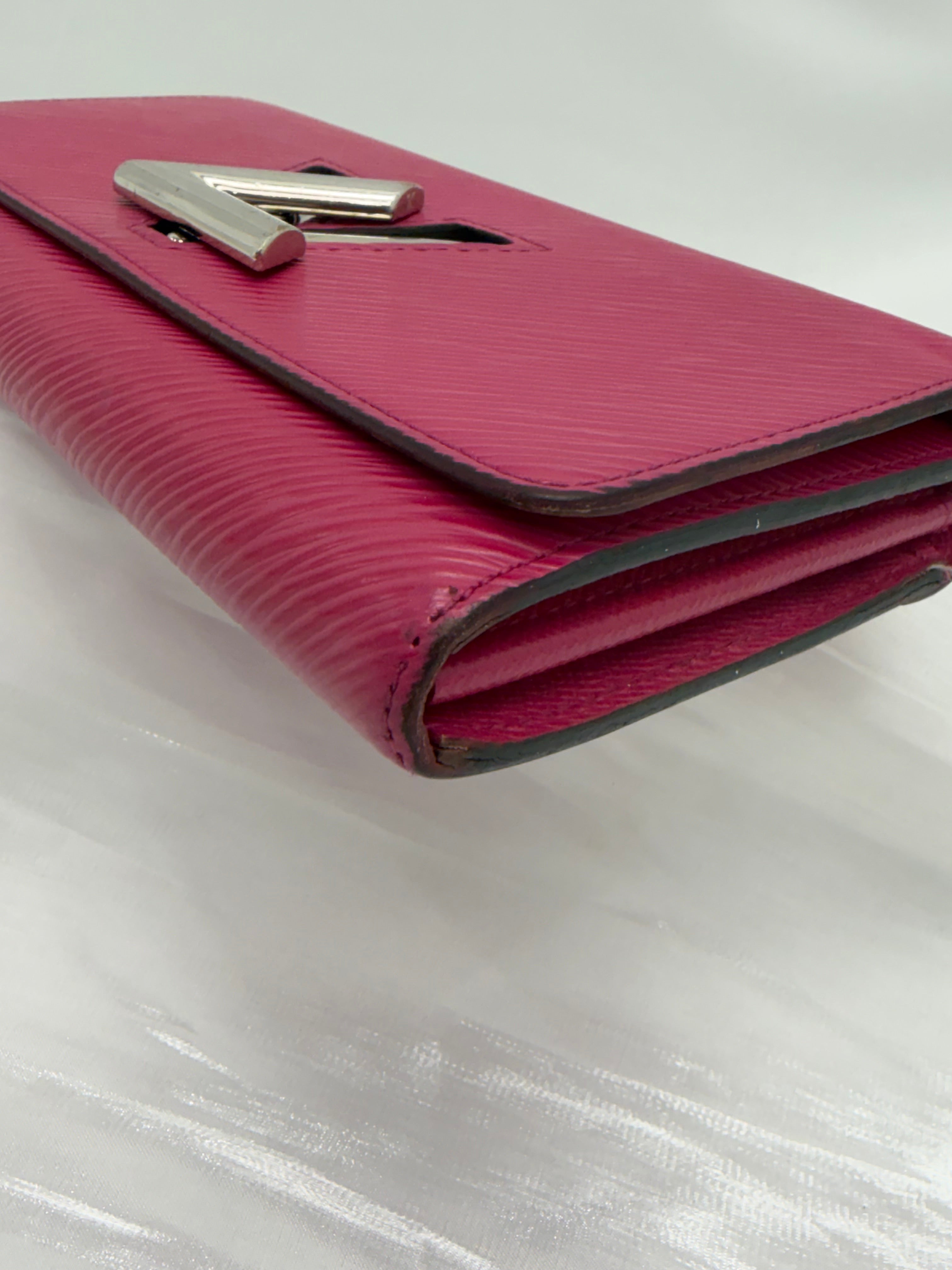 Louis Vuitton Pink Epi Twist Sarah Wallet