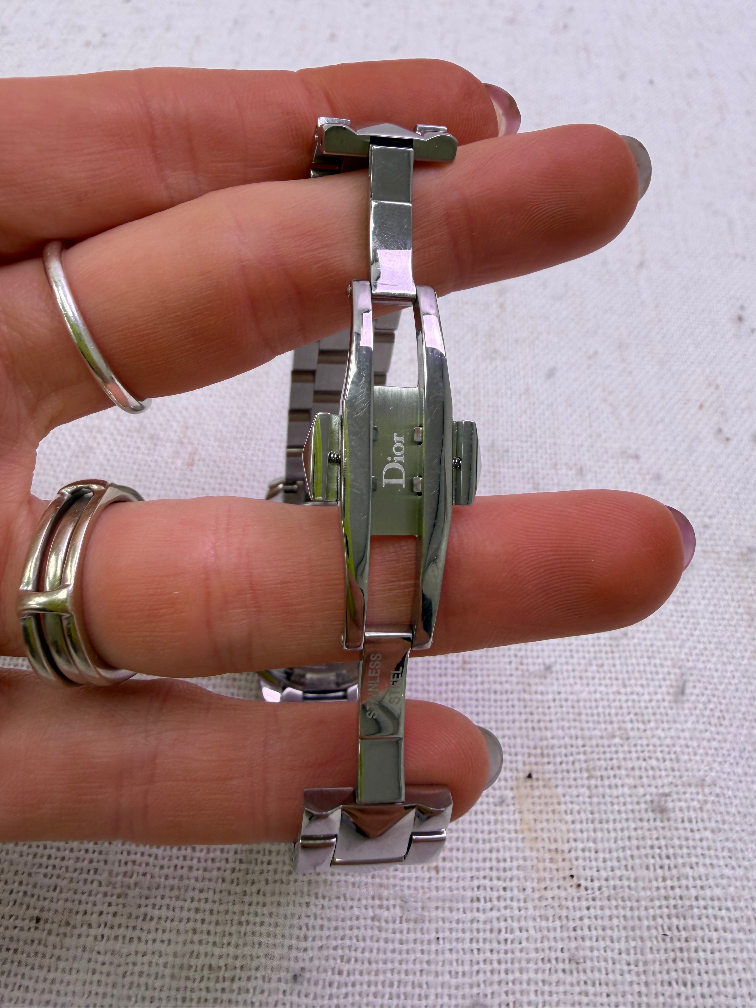 Christian Dior Diamond, Rose Gold & Stainless Steel VIII Montaigne 32mm Watch