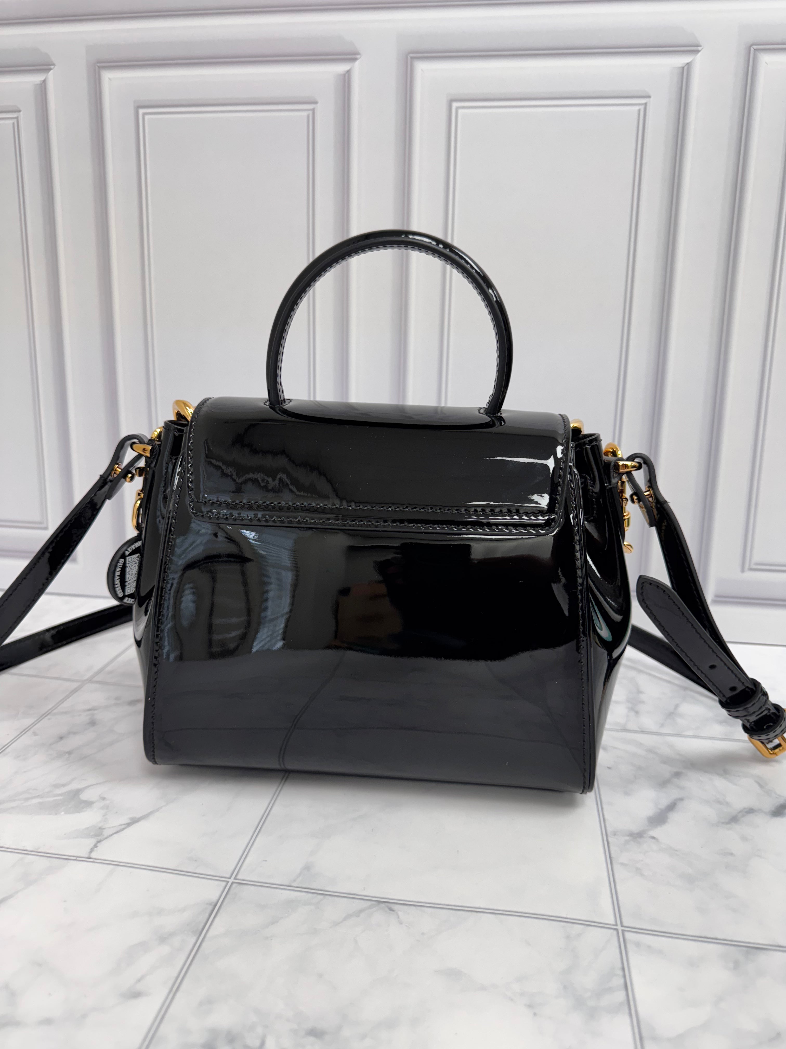 *DONS DROP* Versace Black Patent Leather La Medusa Small Bag