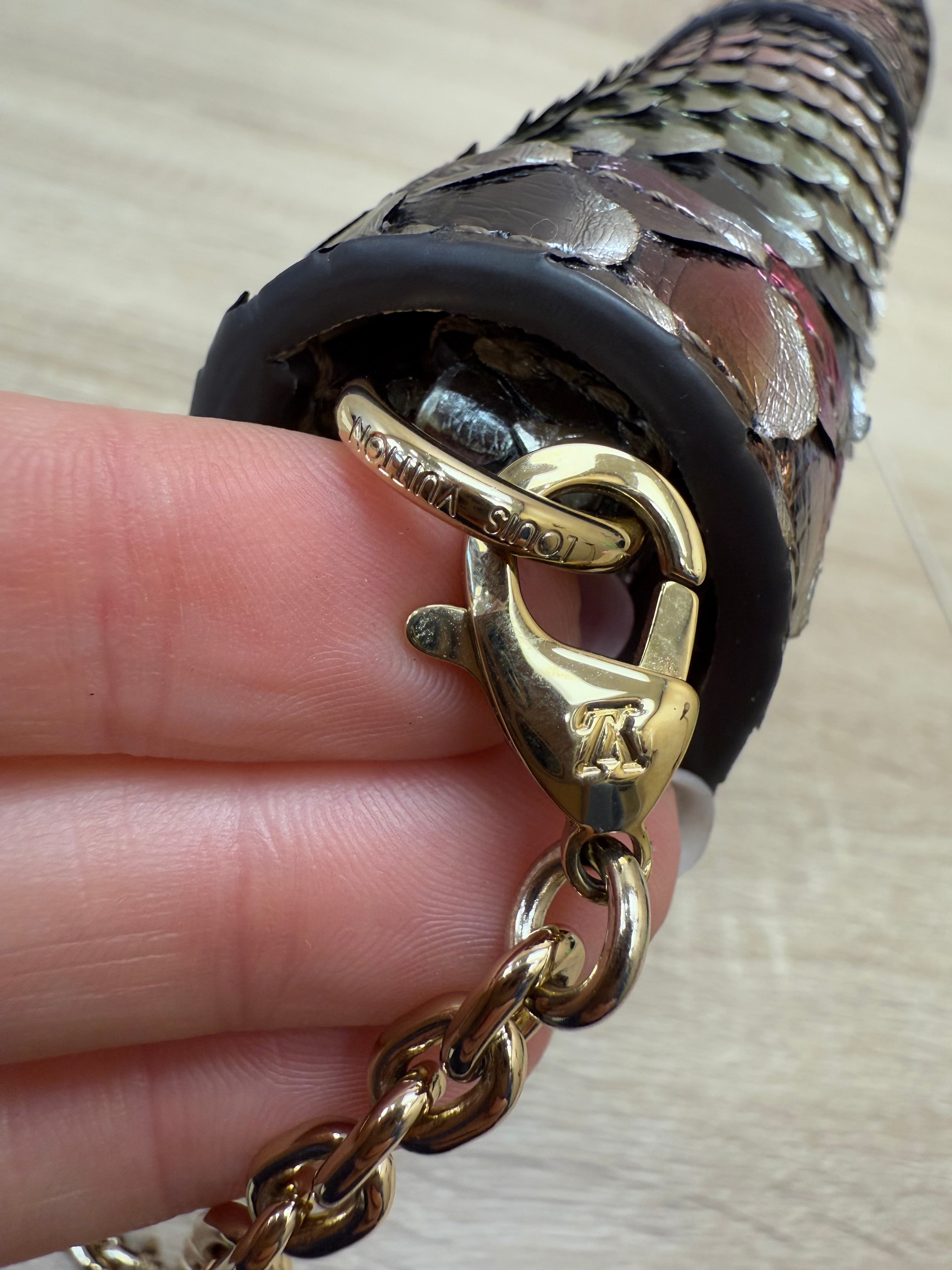 BRAND NEW- Louis Vuitton Limited Editon Multicolor Python Trunk Wallet on a Chain