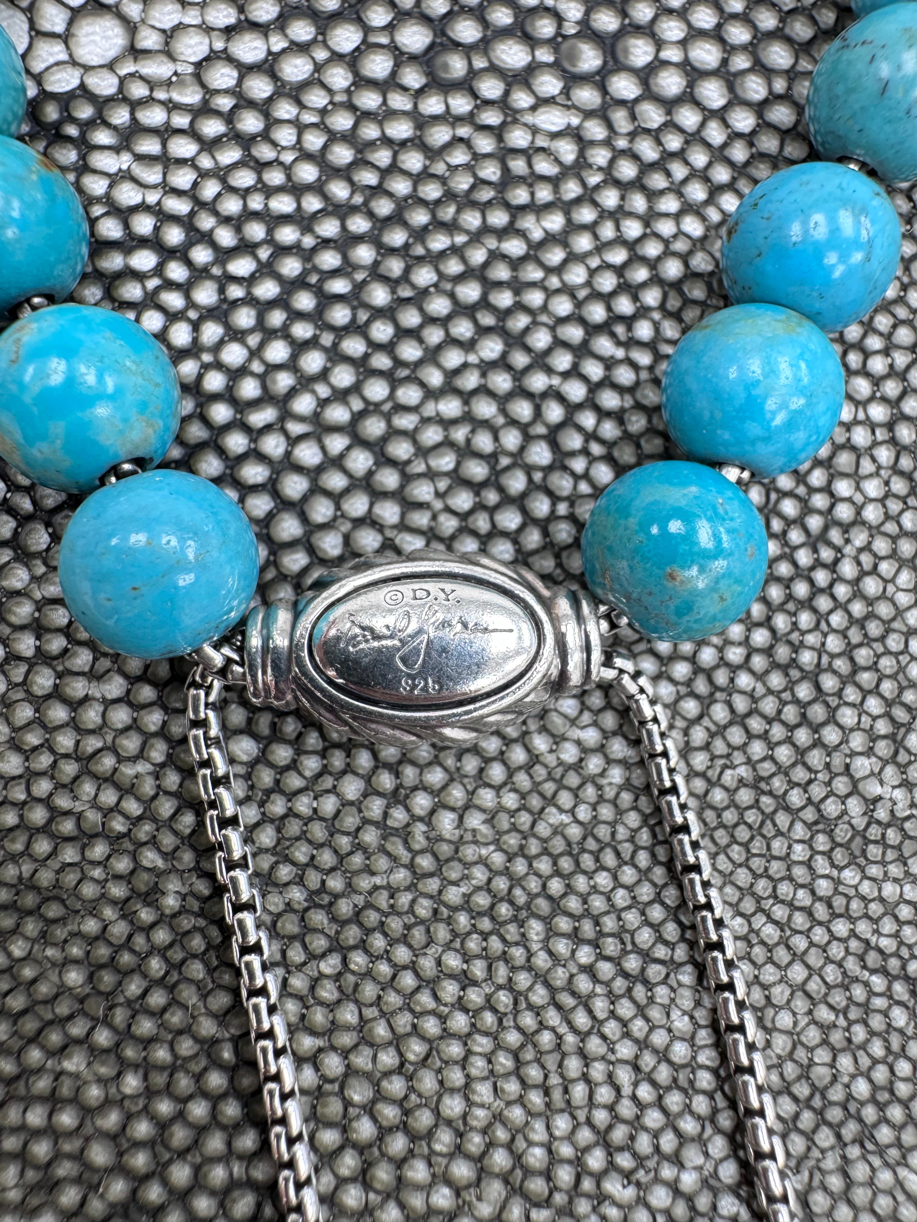 David Yurman Turquoise Spiritual Beads Bracelet