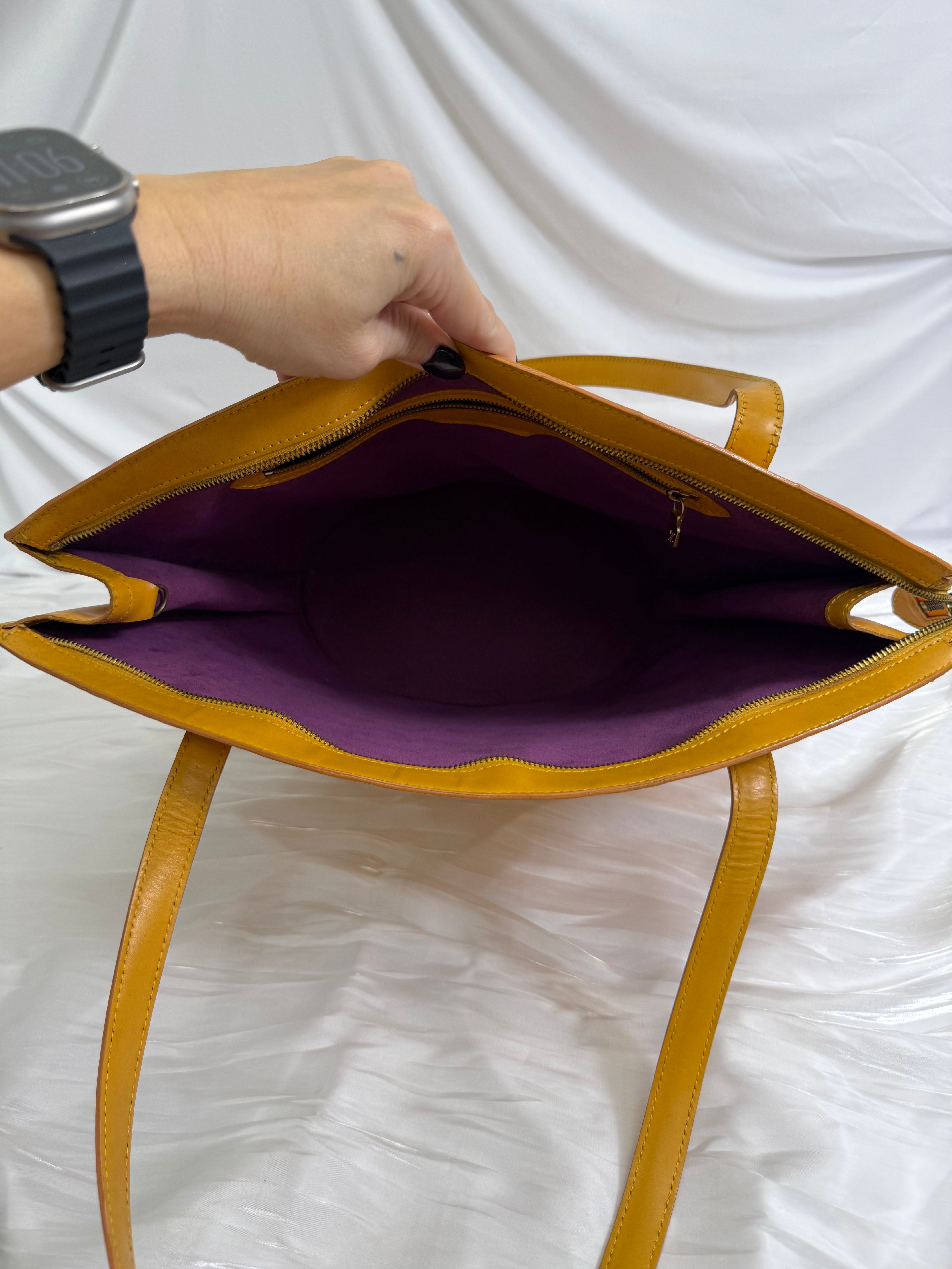 Louis Vuitton Yellow Epi Saint Jacques Tote