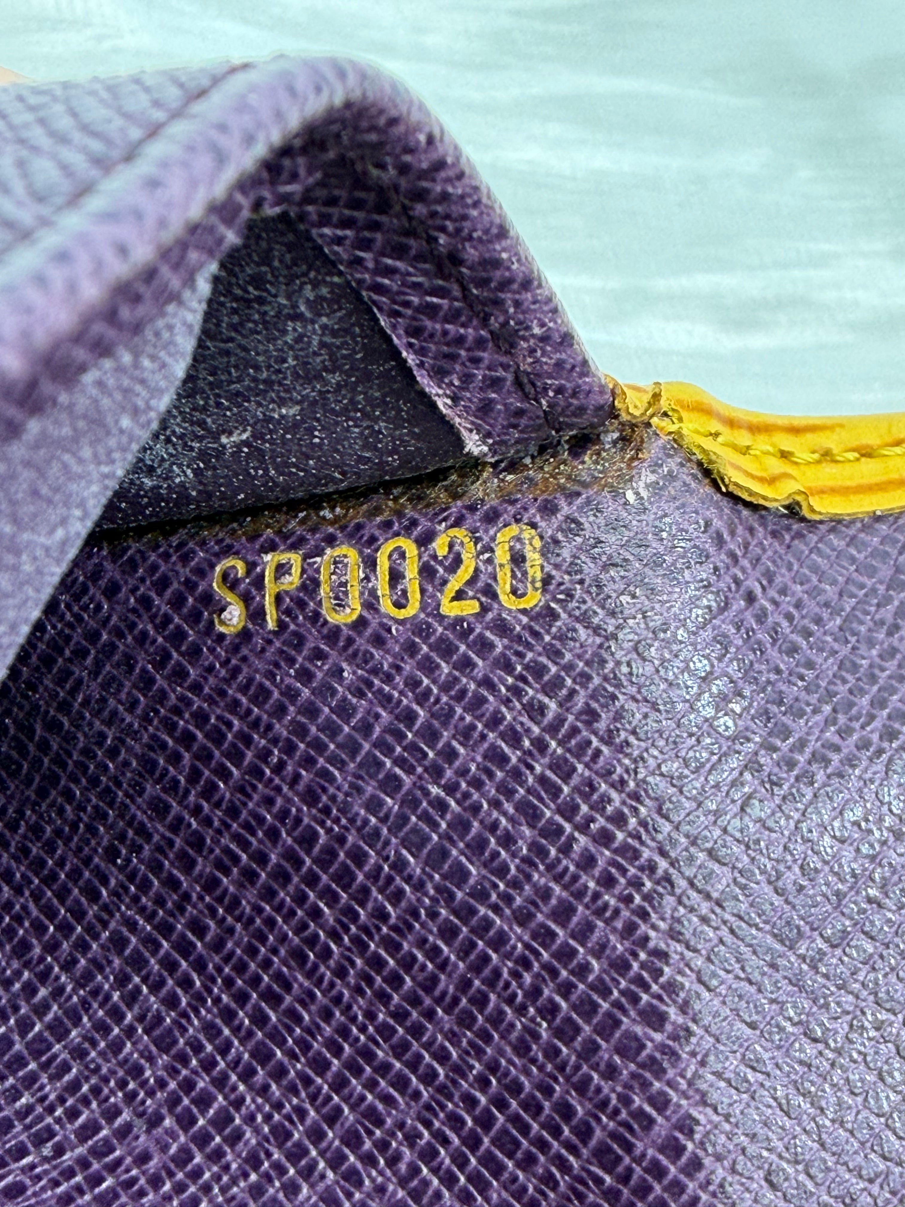 Louis Vuitton Yellow Epi Pocket Organizer