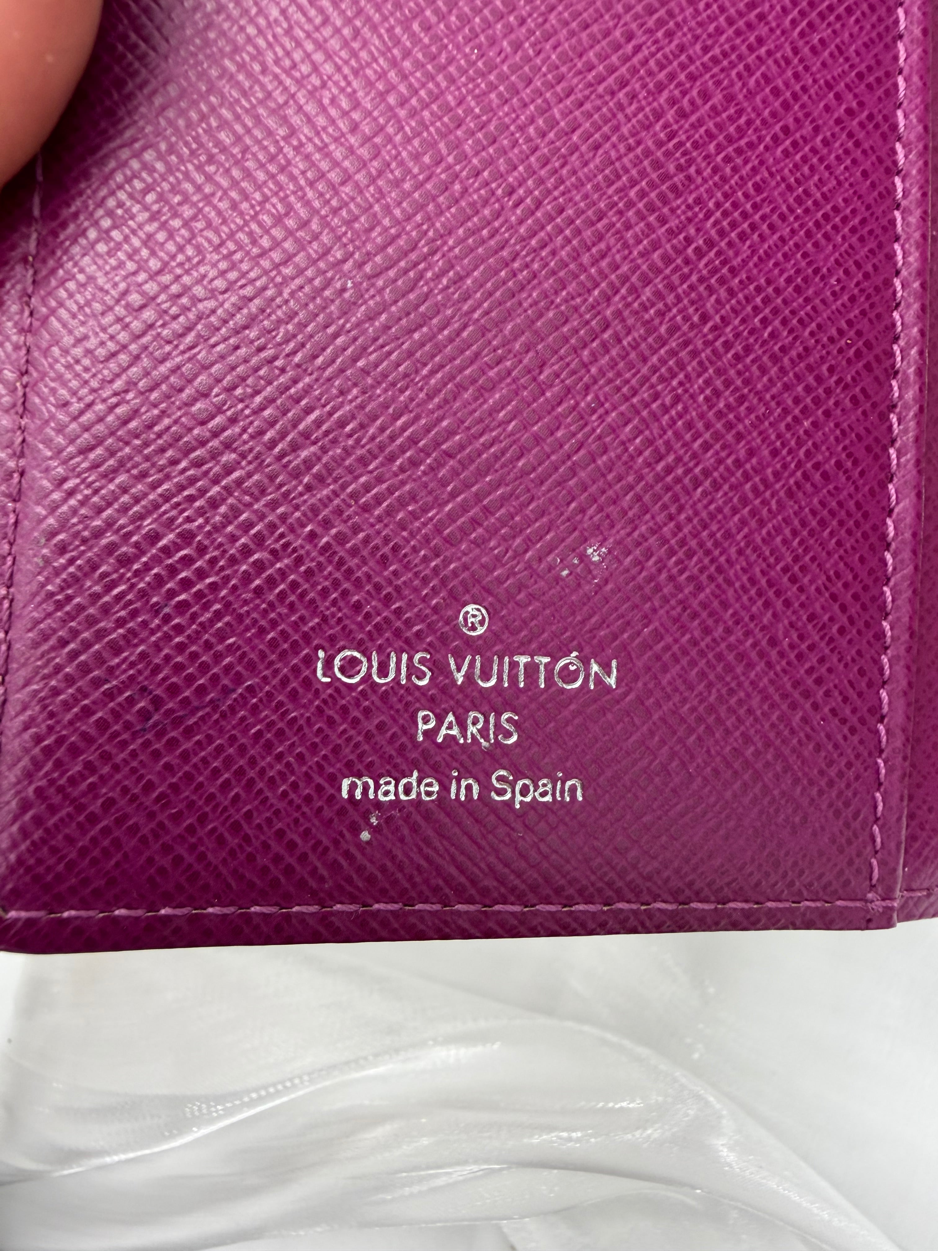 Louis Vuitton Dark Plum Epi Leather Passport Agenda PM