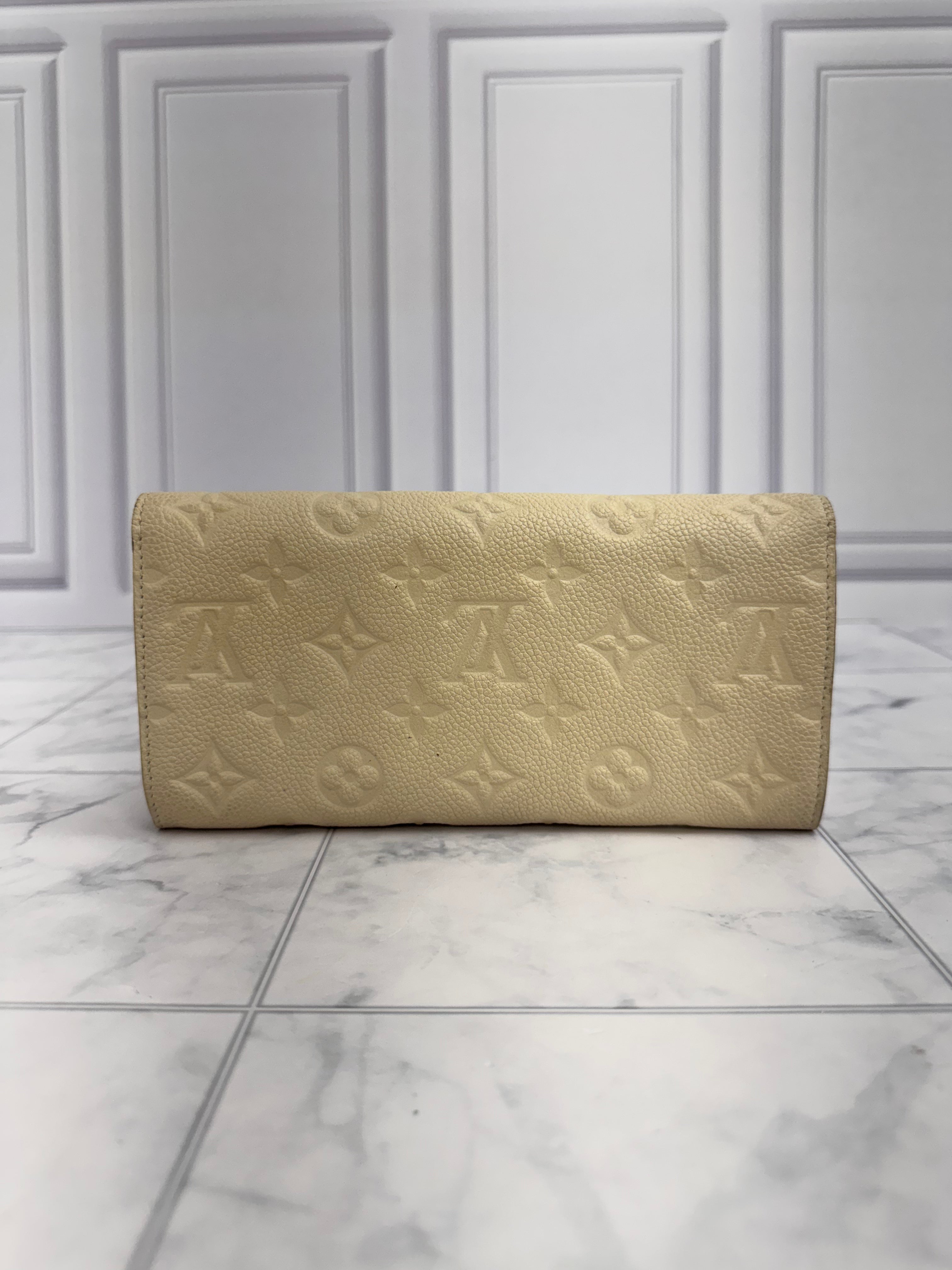 Louis Vuitton Cream Empreinte Curieuse Long Wallet